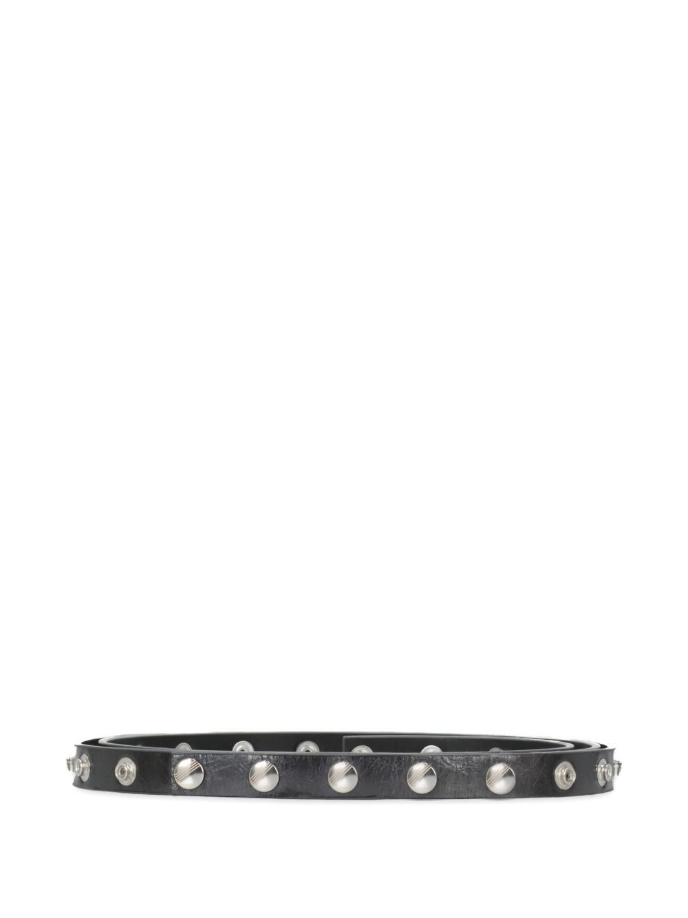 snap-button leather belt - 1