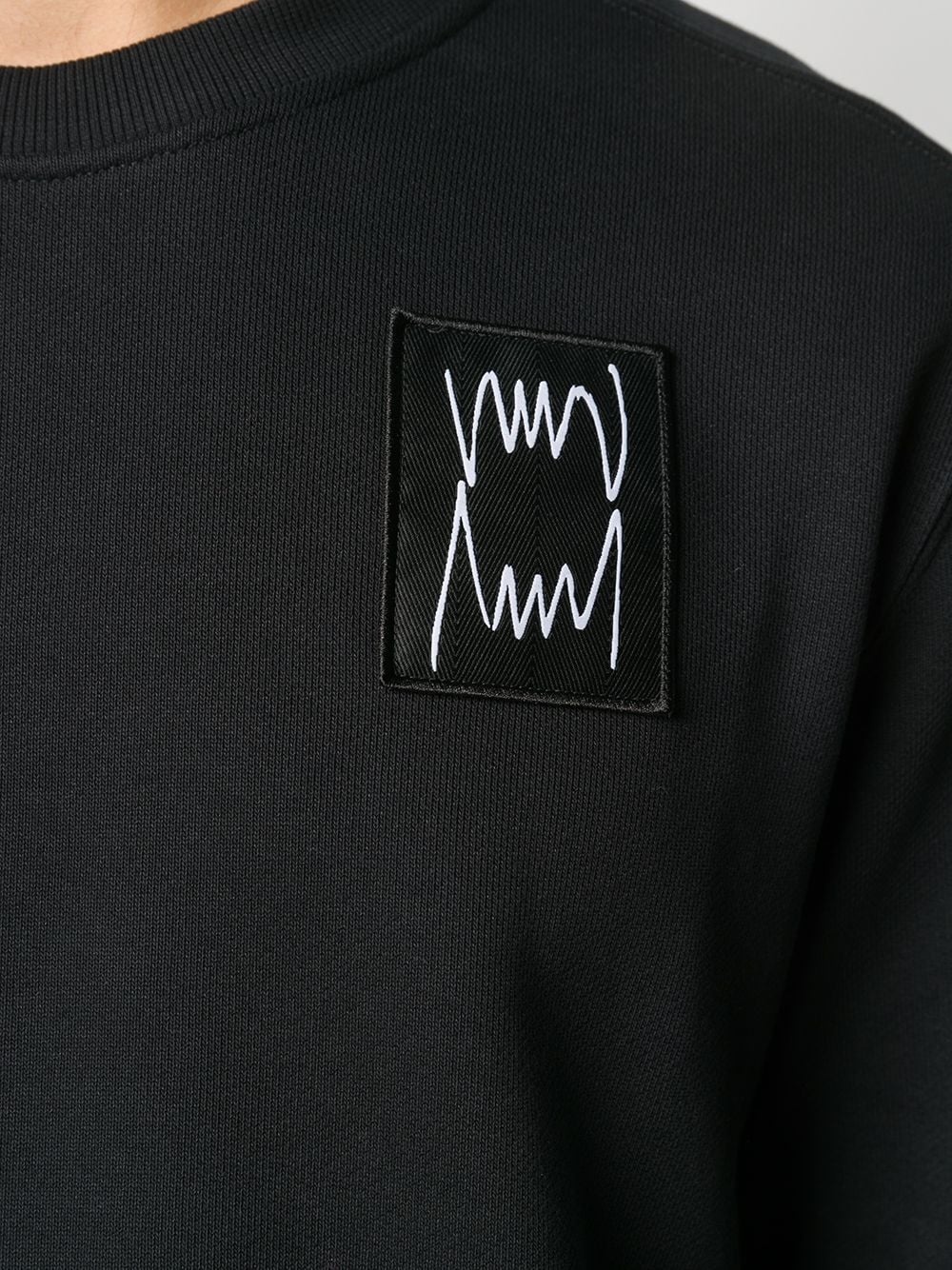 embroidered patch jumper - 5