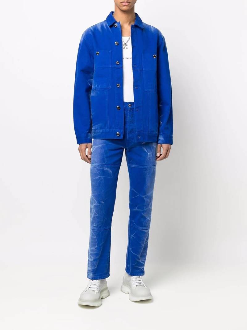 Étude washed-effect straight-leg jeans outlook