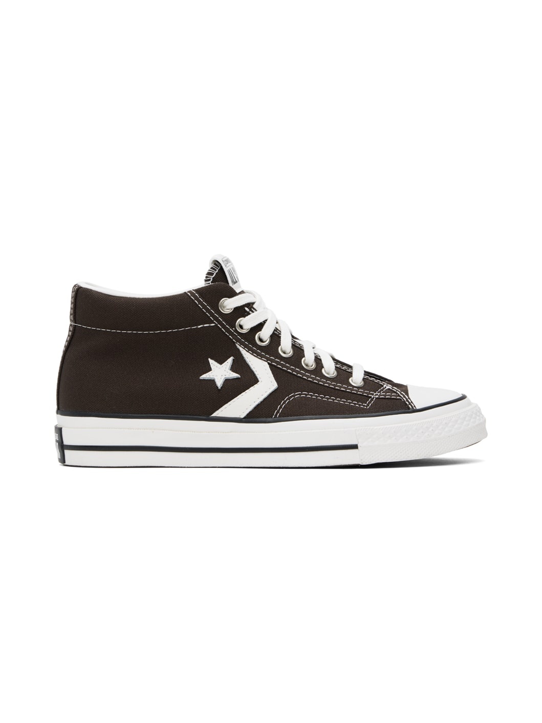 Brown Star Player 76 Mid Top Sneakers - 1