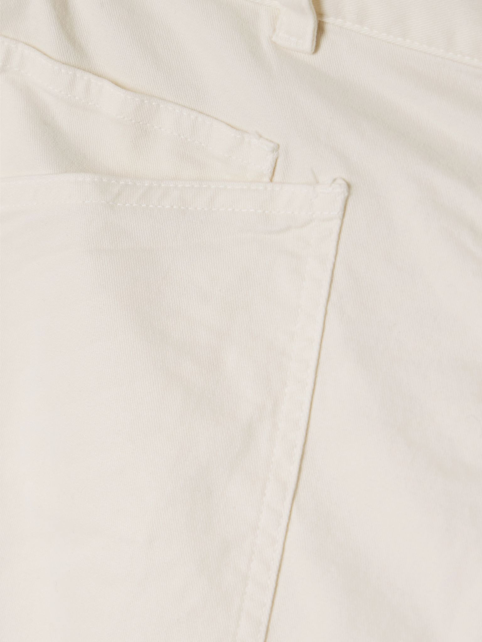 Shon cotton-blend twill barrel-leg pants Ivory - 5