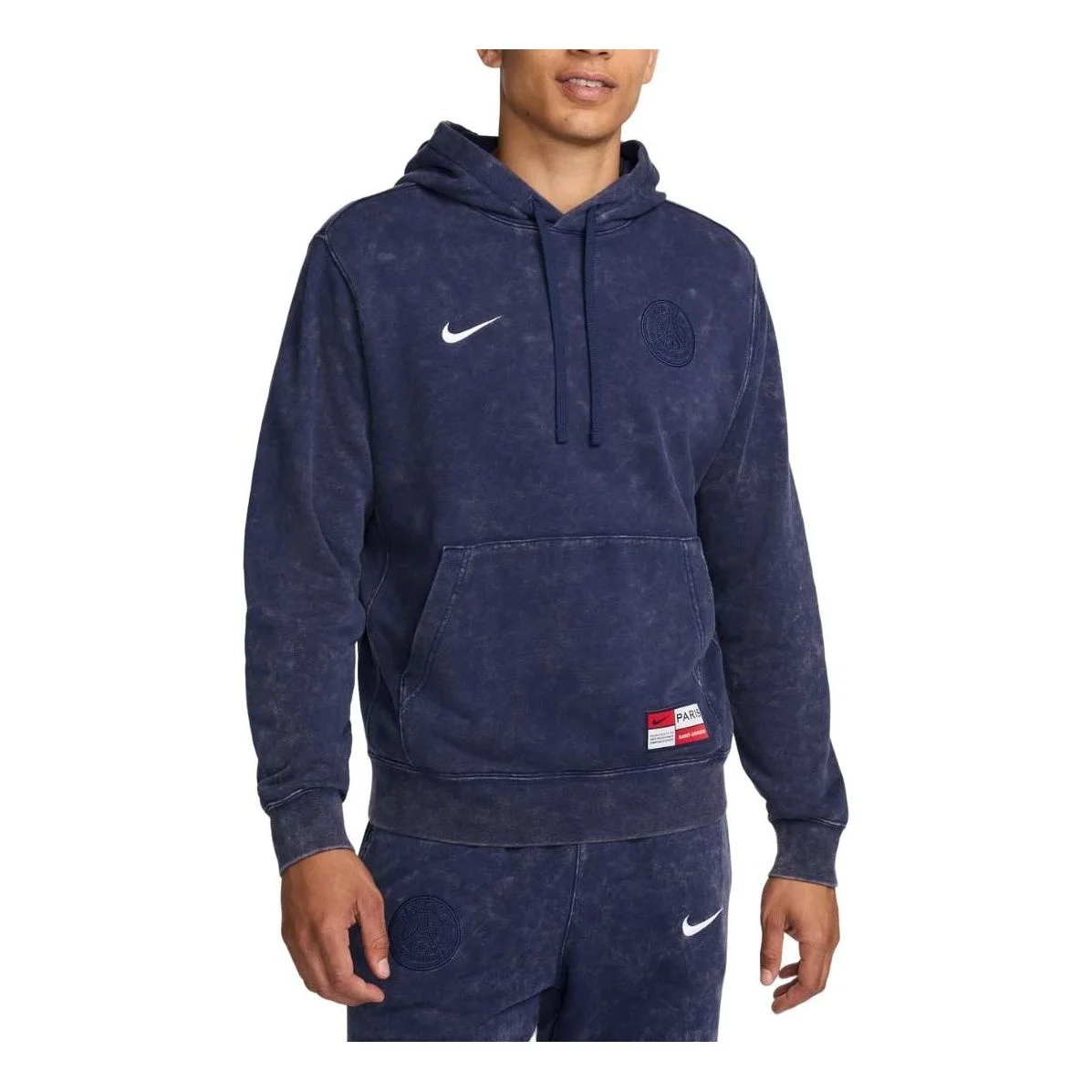 Nike Paris Saint-Germain Club 축구 프랑스 테리 Hoodie 'Midnight Navy' FQ3005-410 - 1