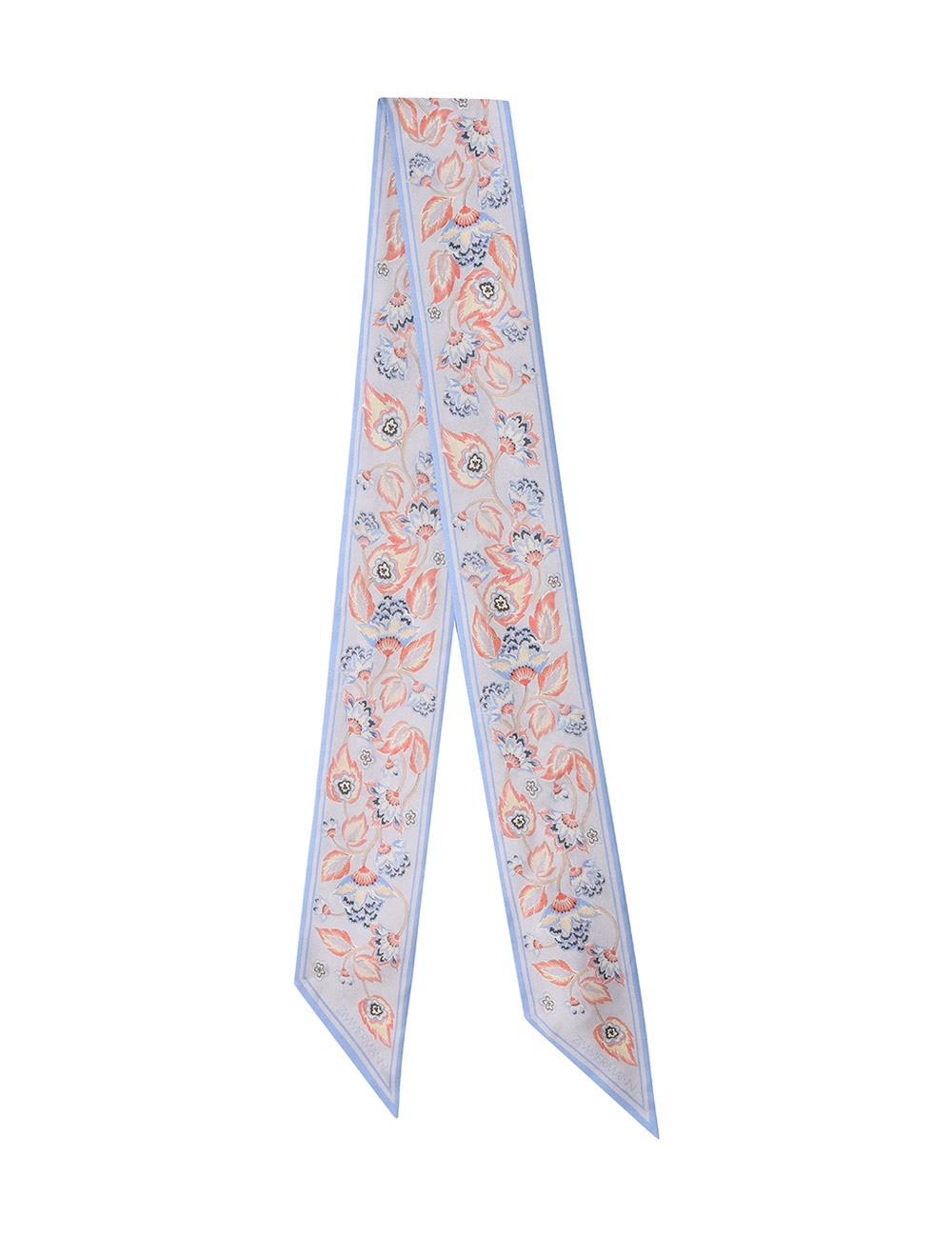 PRINTED SILK RIBBON SCARF - 3