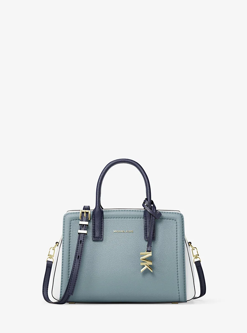 Laila Extra-Small Color-Block Leather Crossbody Bag - 1