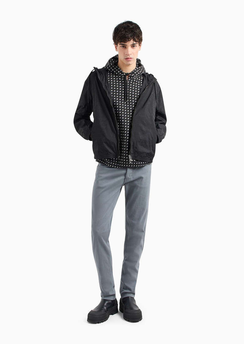 EMPORIO ARMANI J75 Slim-fit jeans in garment-dyed comfort denim outlook