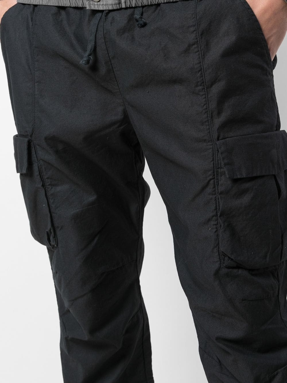 straight leg cargo trousers - 5