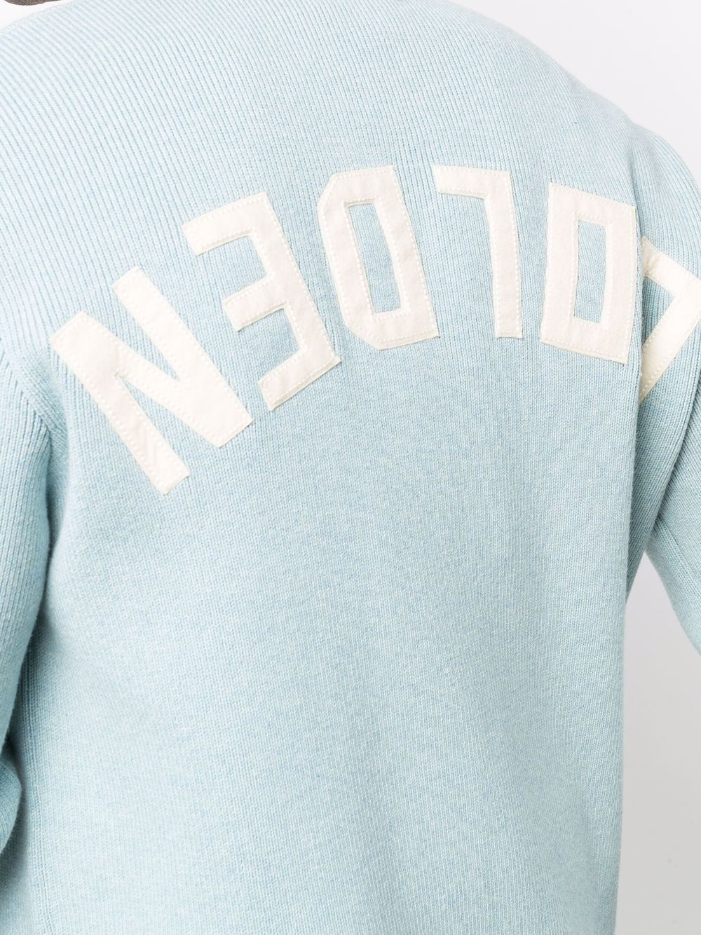 patch-letter long-sleeve jumper - 5