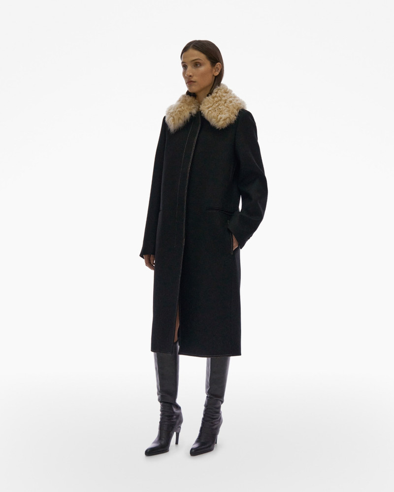 SHEARLING COLLAR COAT 5
