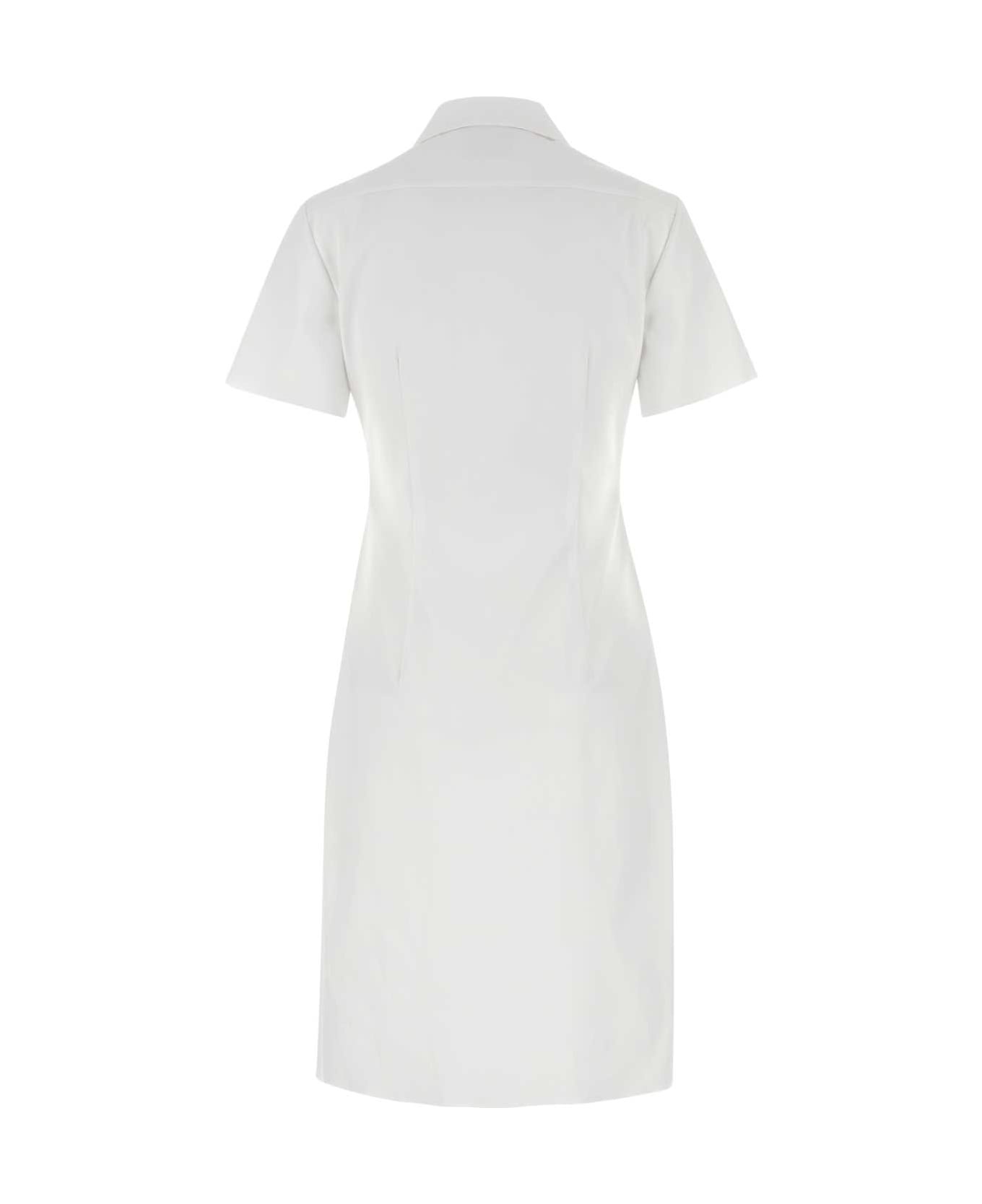 White Poplin Shirt Dress - 2