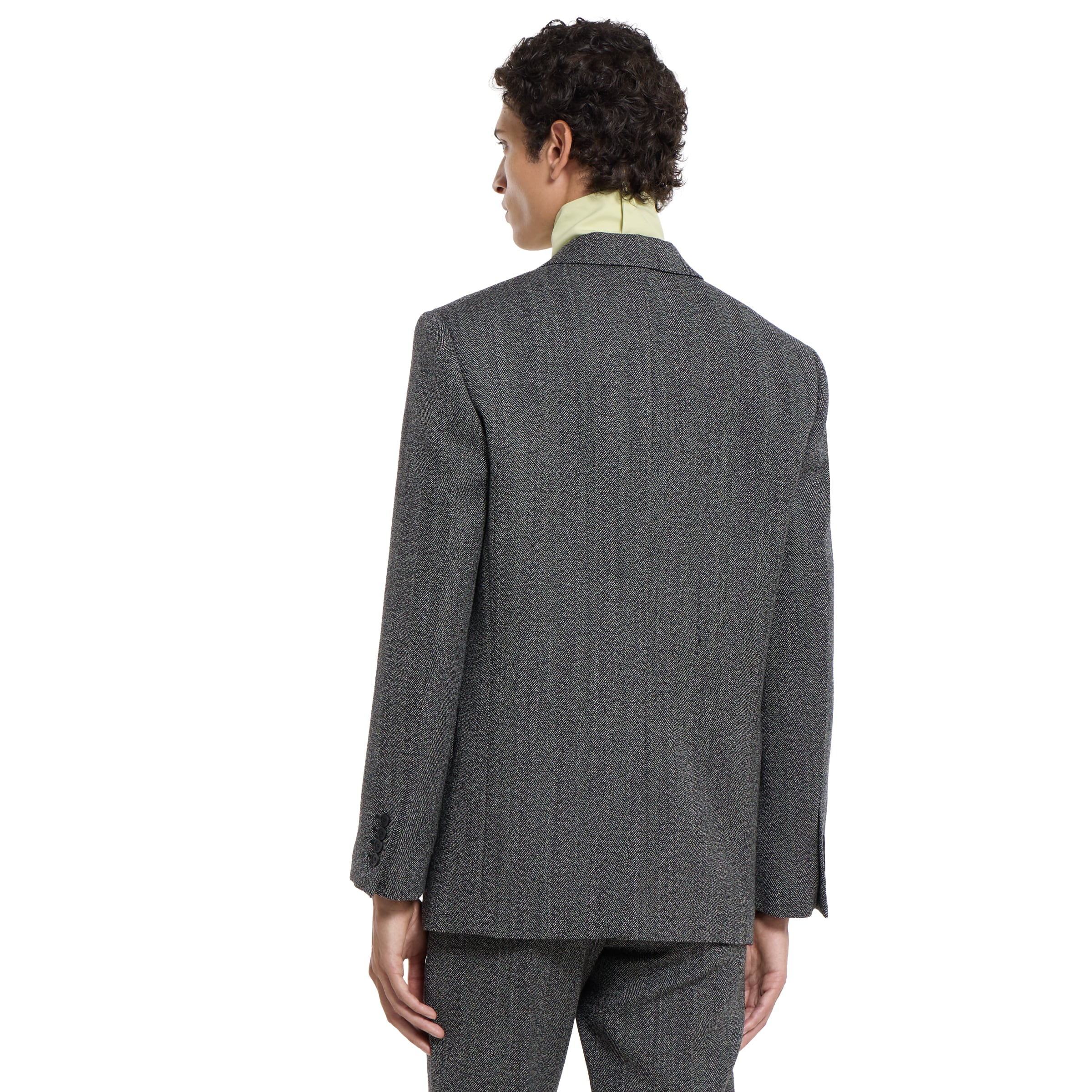 Wool mouliné jacket - 4