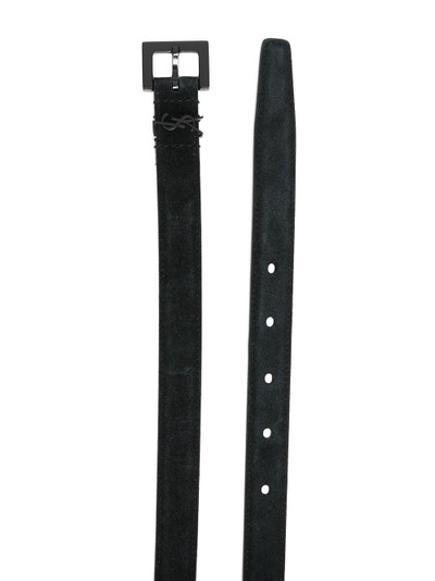 SAINT LAURENT suede buckle belt outlook