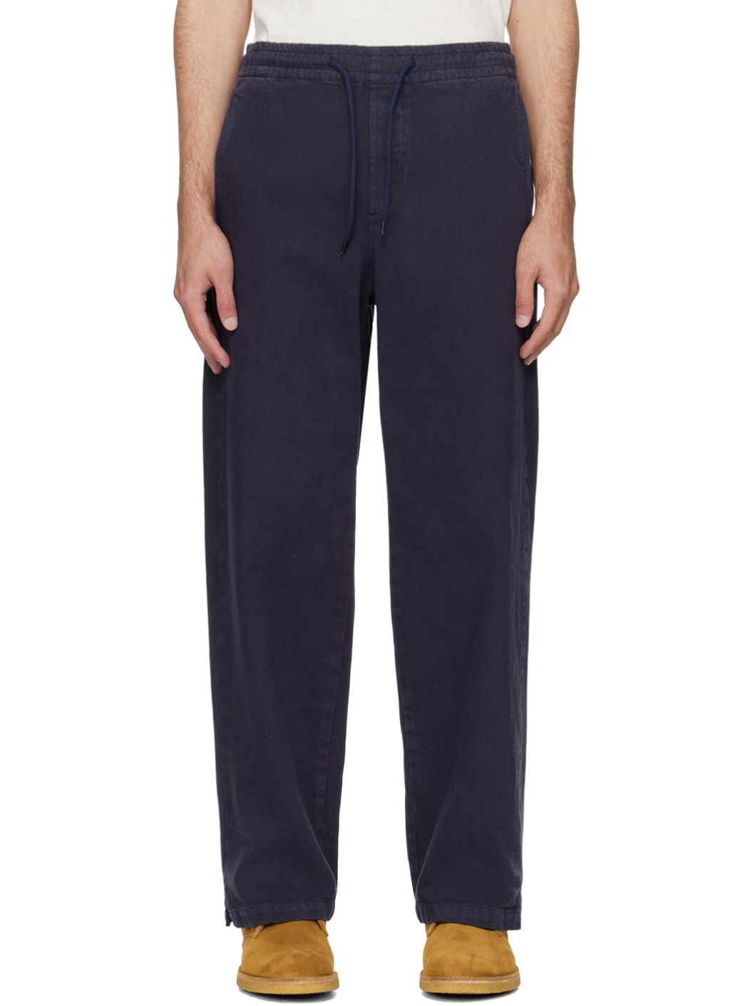 Navy Vincent Trousers - 1