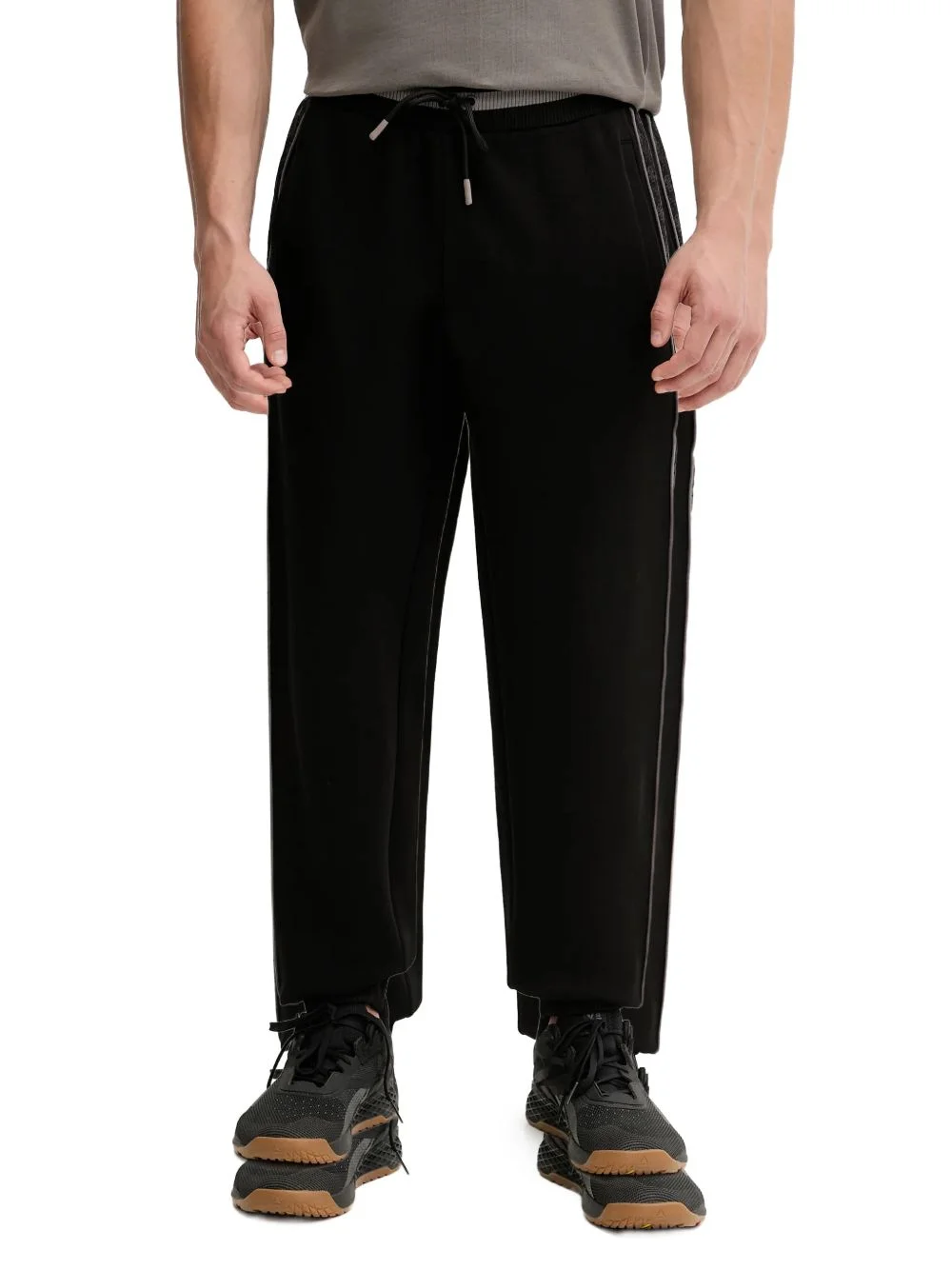 elasticated-waistband track pants - 1