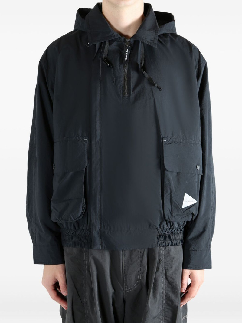 and Wander hooded flap-pocket jacket outlook