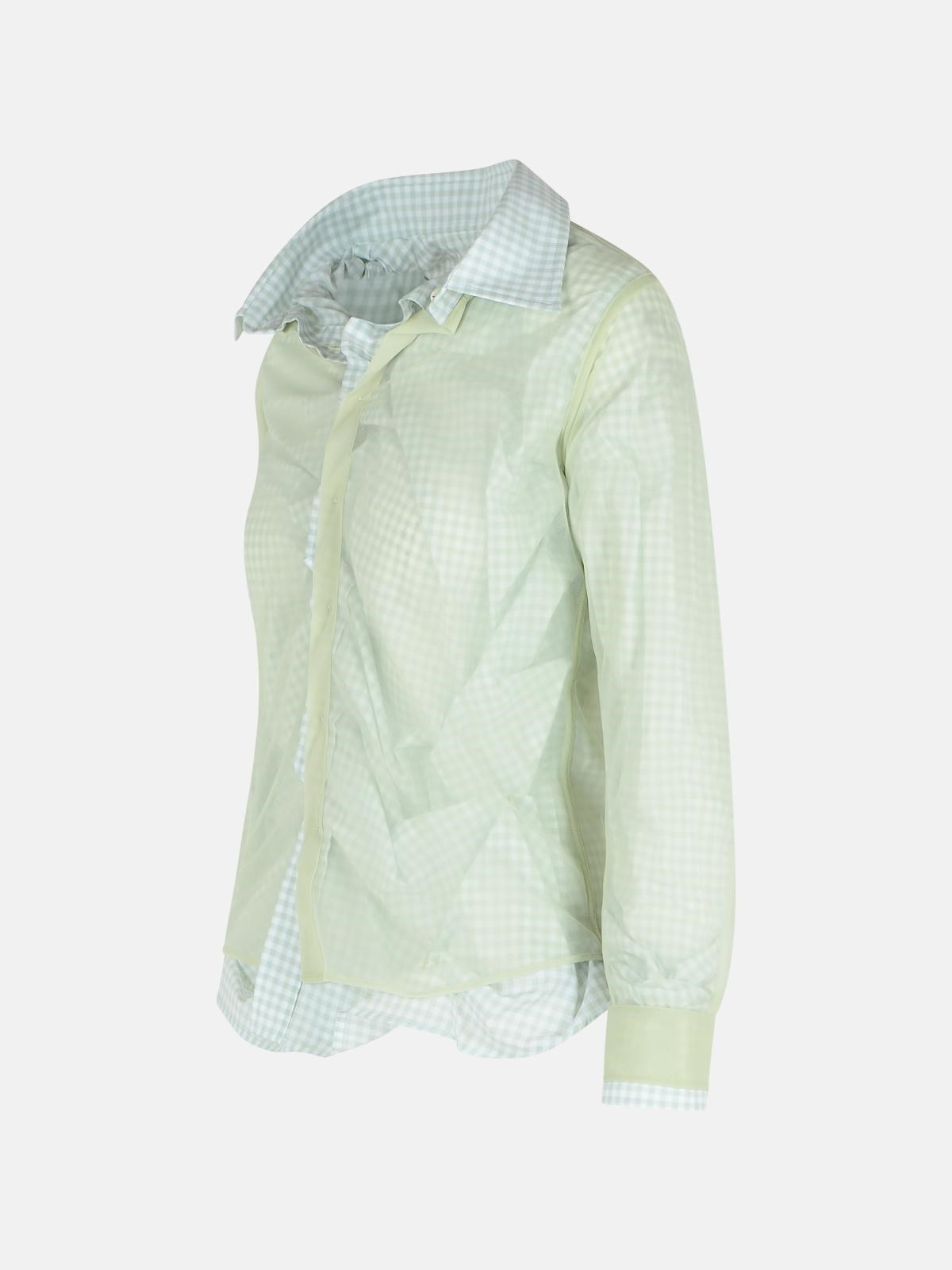 GREEN COTTON SHIRT - 2