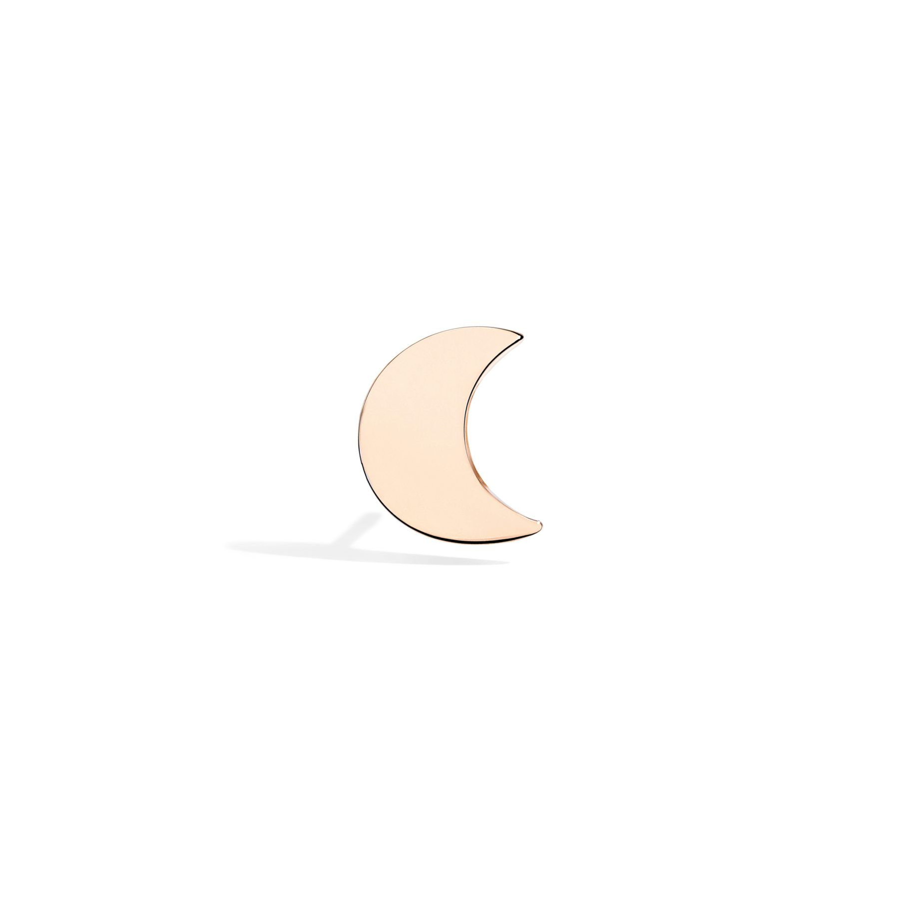 ROSE GOLD MOON STUD EARRING - 2