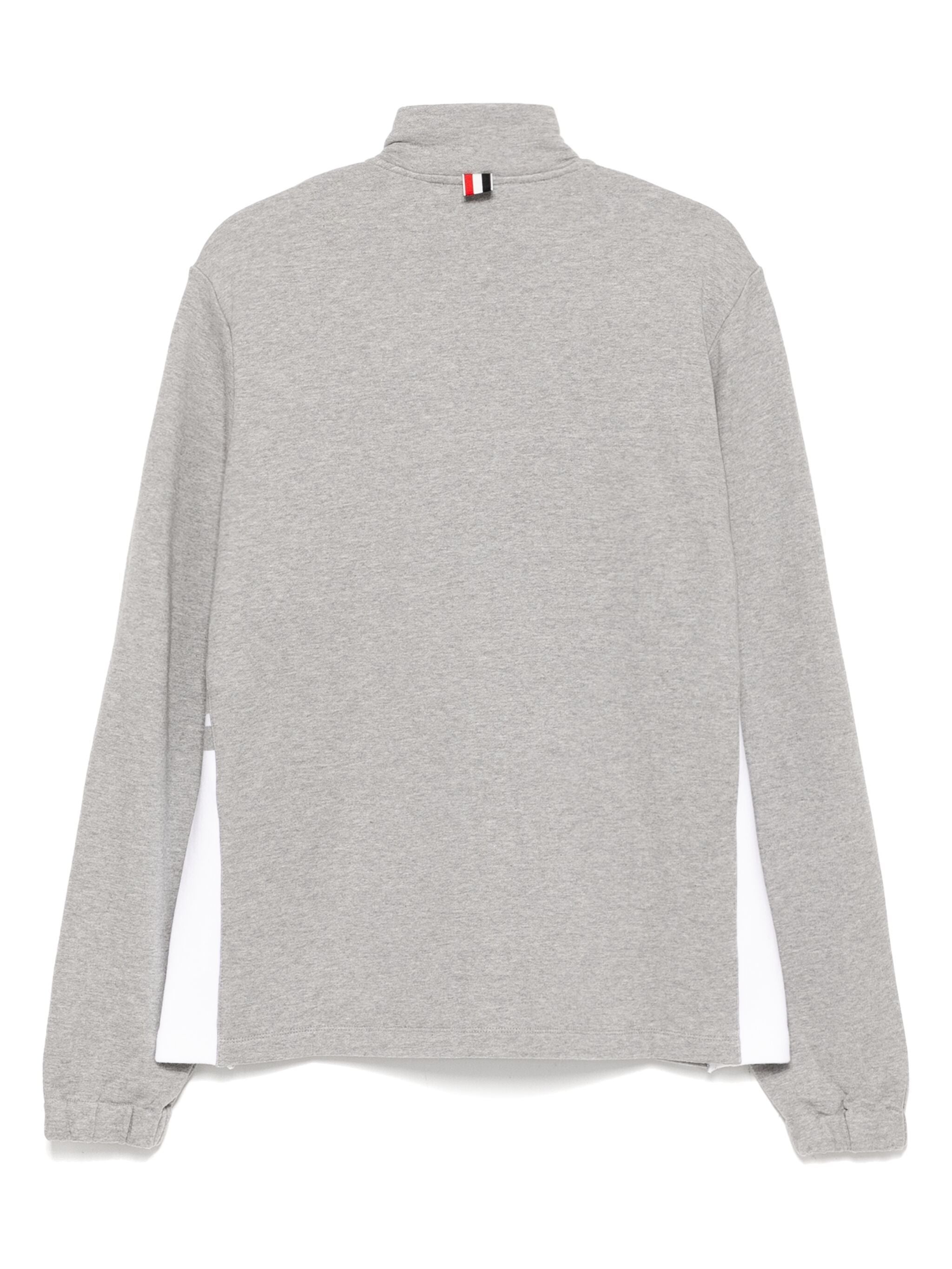 【送料&関税込】Thom Browne Half Zip Pullover Funnel Neck Half Zip Pullover W/ Engineered 4 Bar In Color