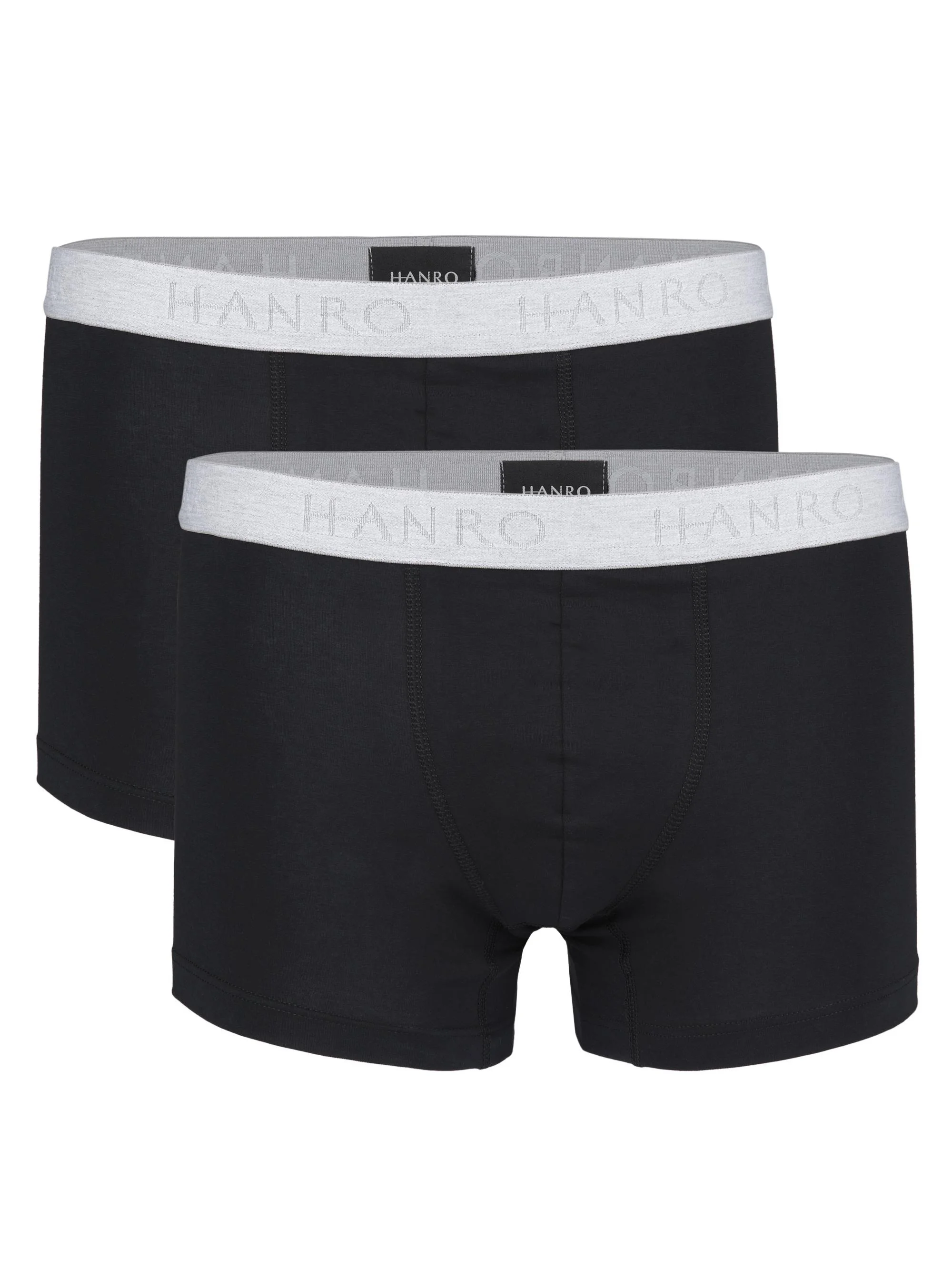 Cotton Essentials 2-Pack Boxer Briefs - Black - 1