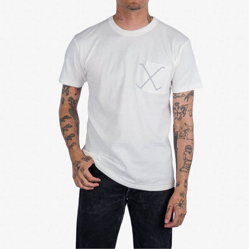 Iron Heart OGL-TEE-WX2-WHT OGL 6.2oz Pocket Tee - White outlook