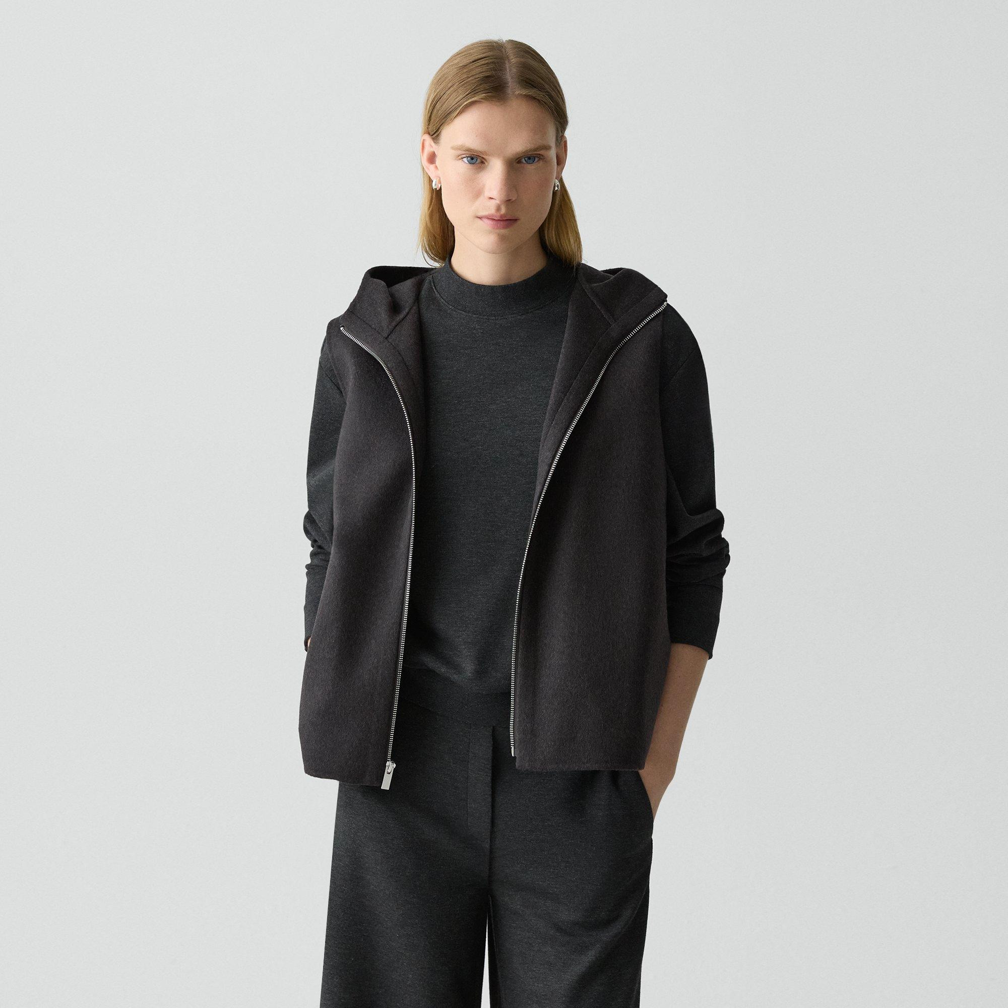 Hooded Vest in Double-Face Wool-Cashmere - 2