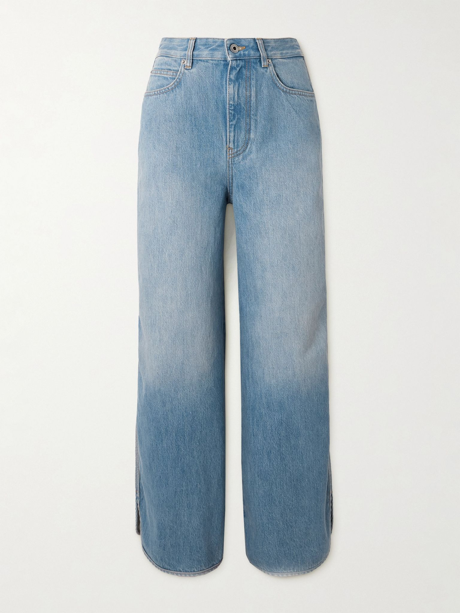 High-rise wide-leg jeans Blue - 1