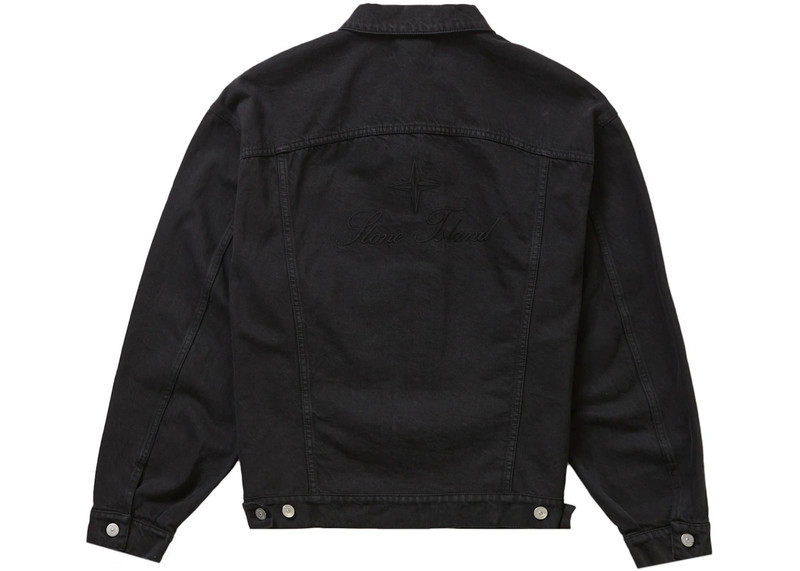 Supreme Supreme Stone Island Denim Trucker Jacket Black outlook