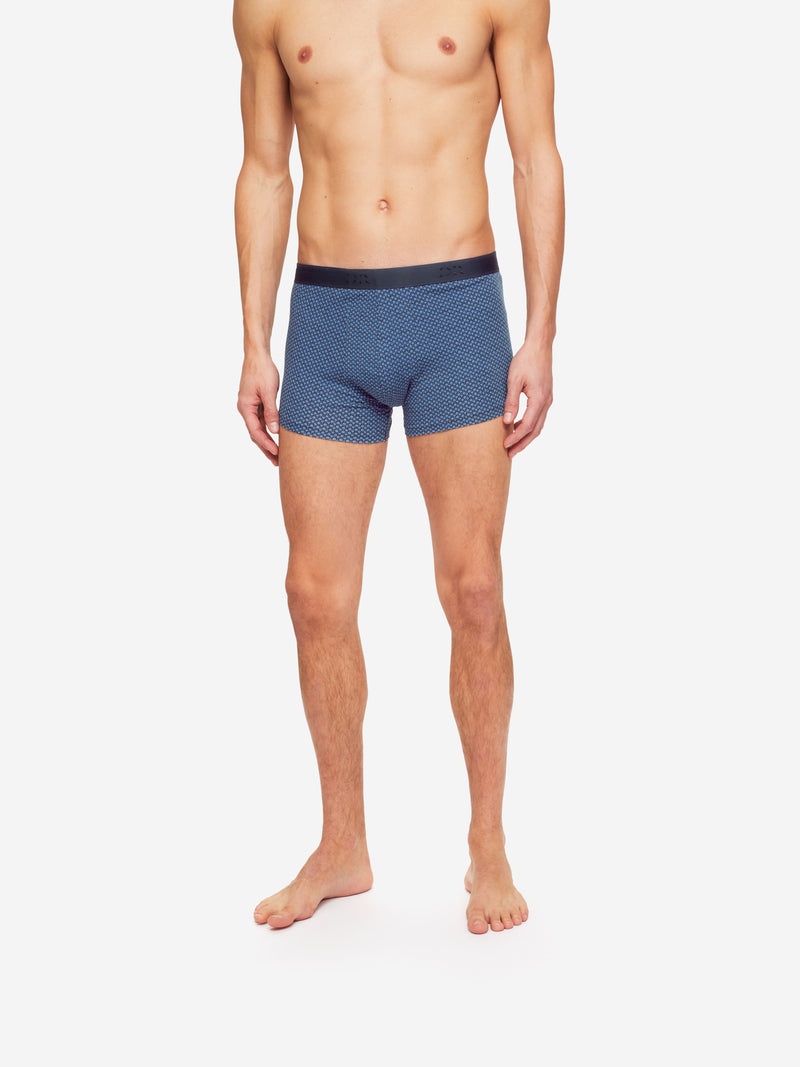 Men's Boxer Briefs Square Pima Cotton Stretch Navy - 3