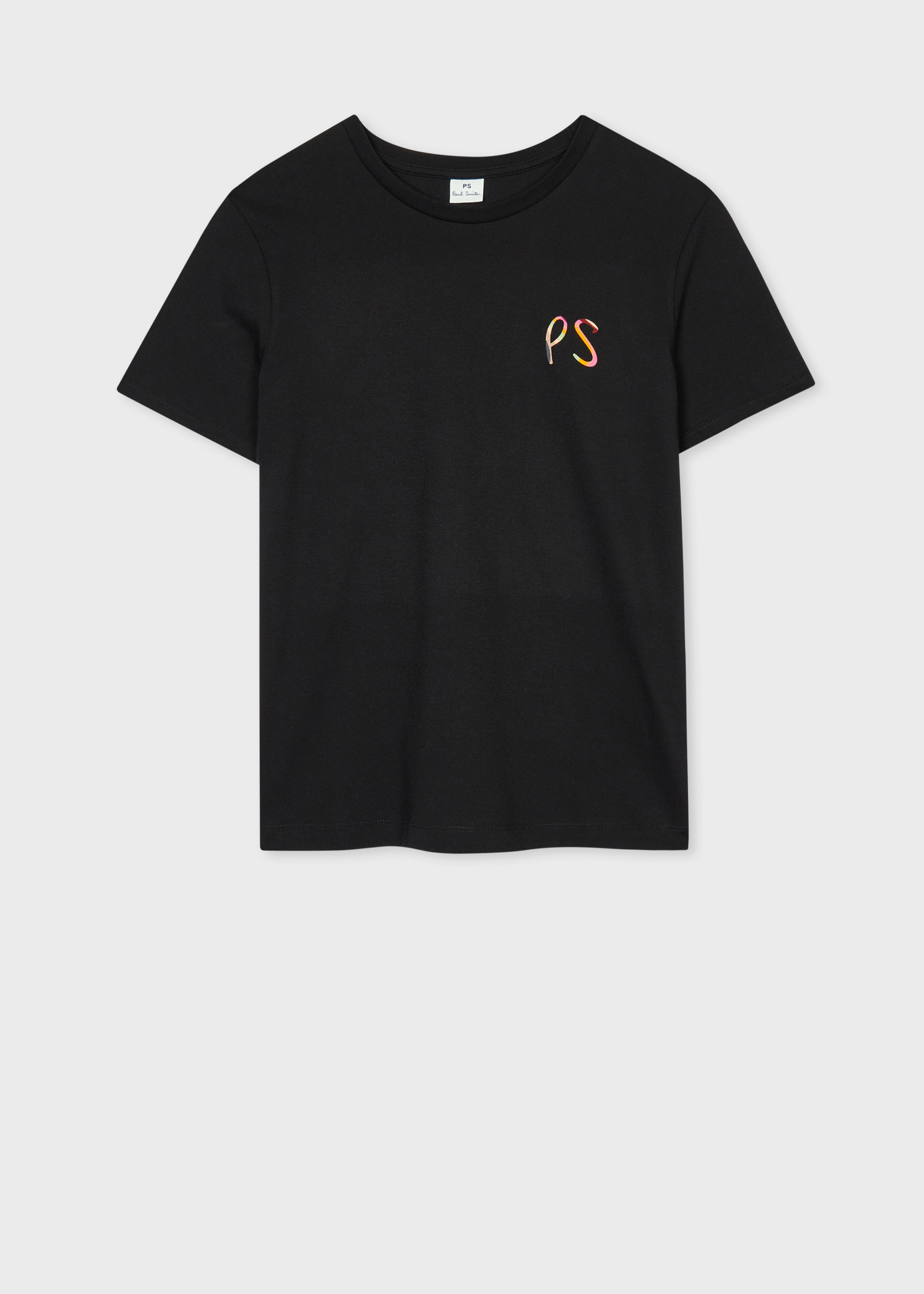 Women's Black 'Swirl' PS Logo T-Shirt - 1
