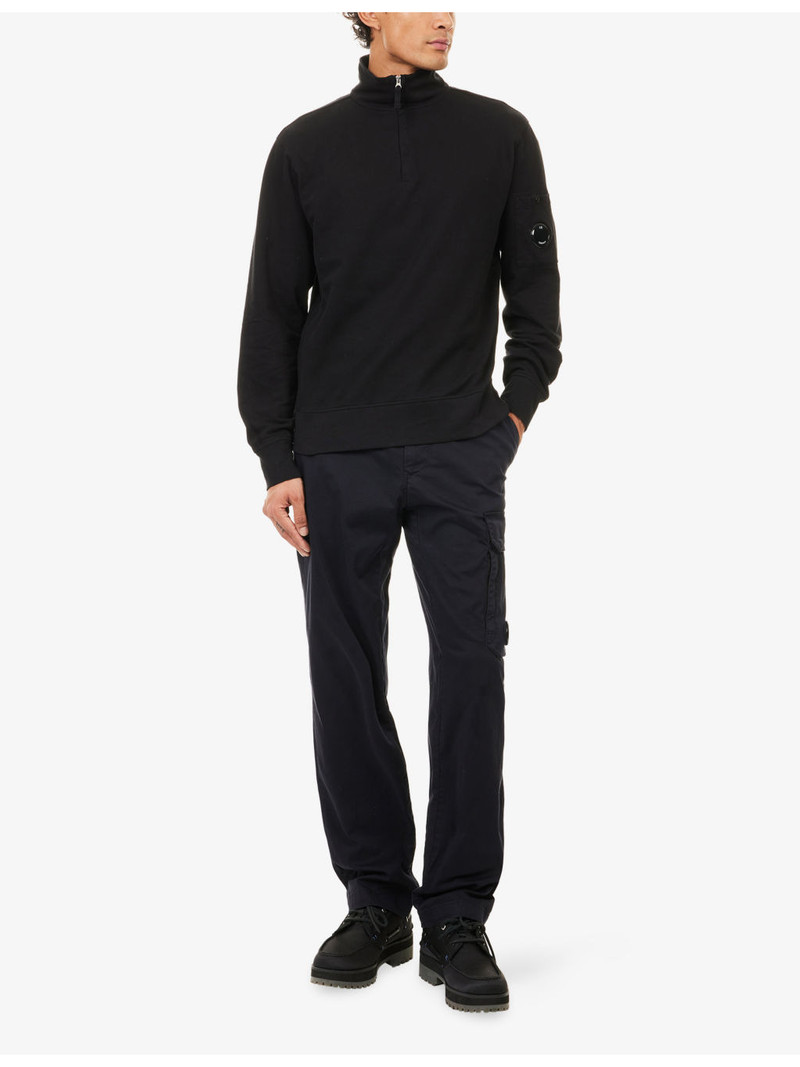 C.P. Company Logo-Embellished Cotton Cargo Trousers outlook