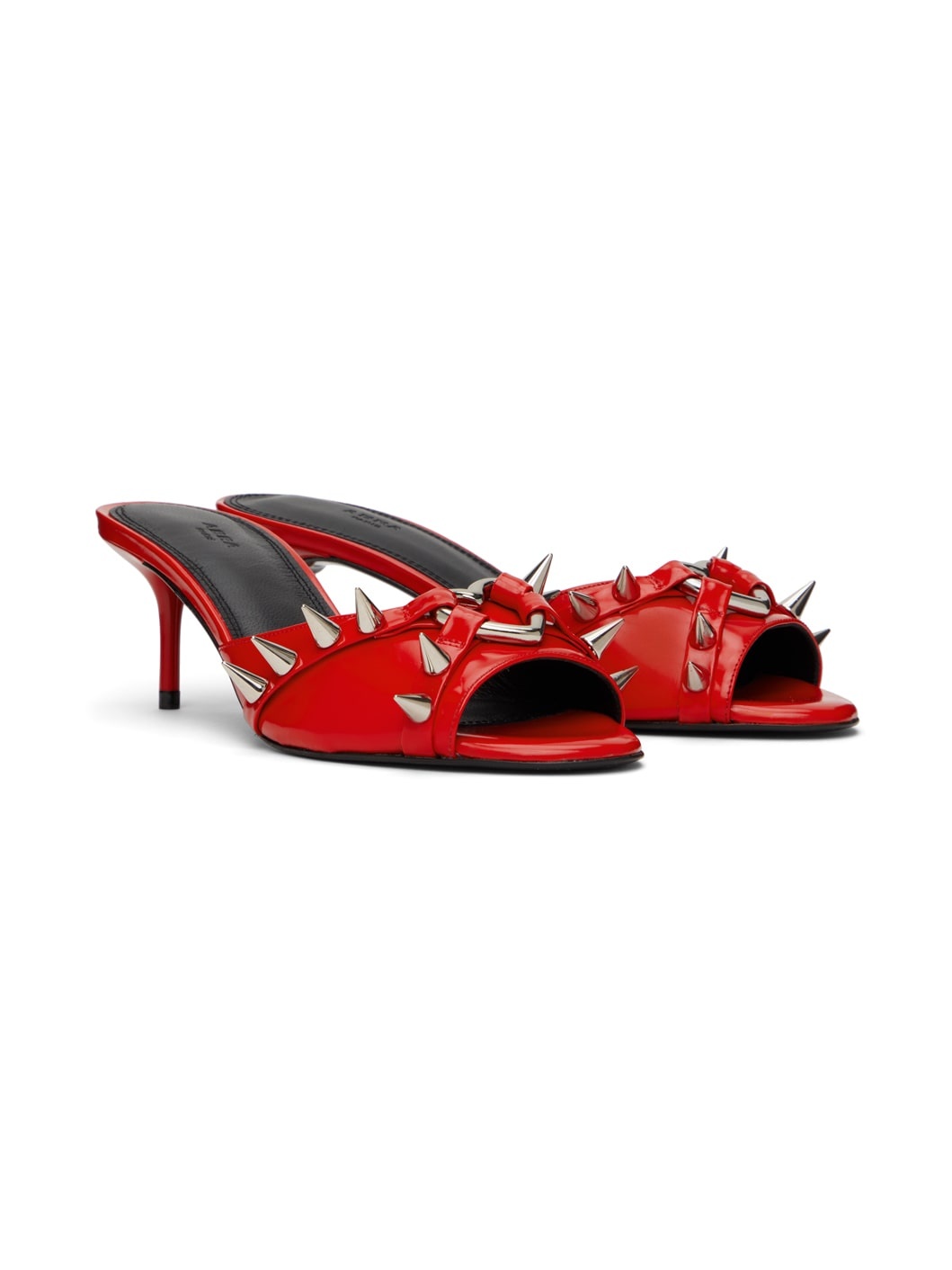 Red Heart Heeled Sandals - 4