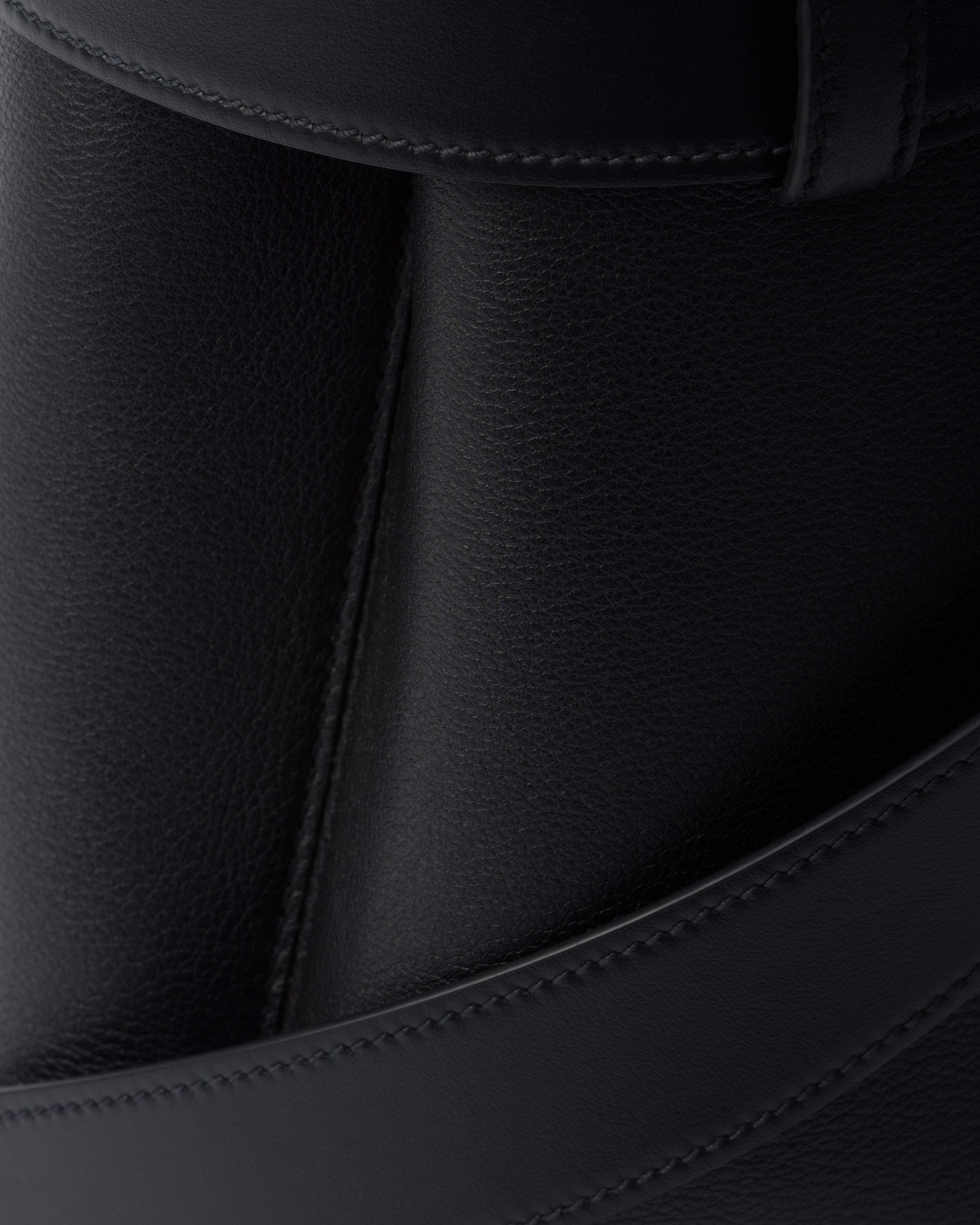 Prada Buckle medium leather handbag with belt - 5