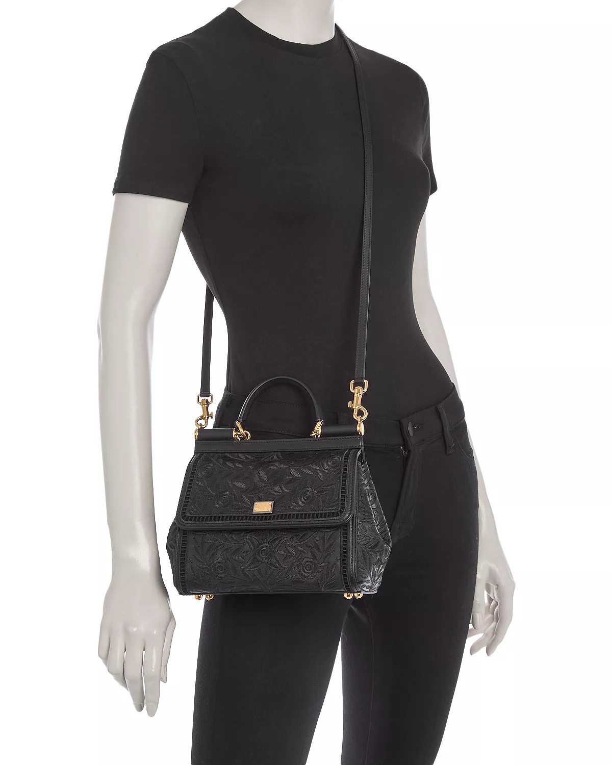 Sicily Embroidered Leather Top Handle Bag - 2
