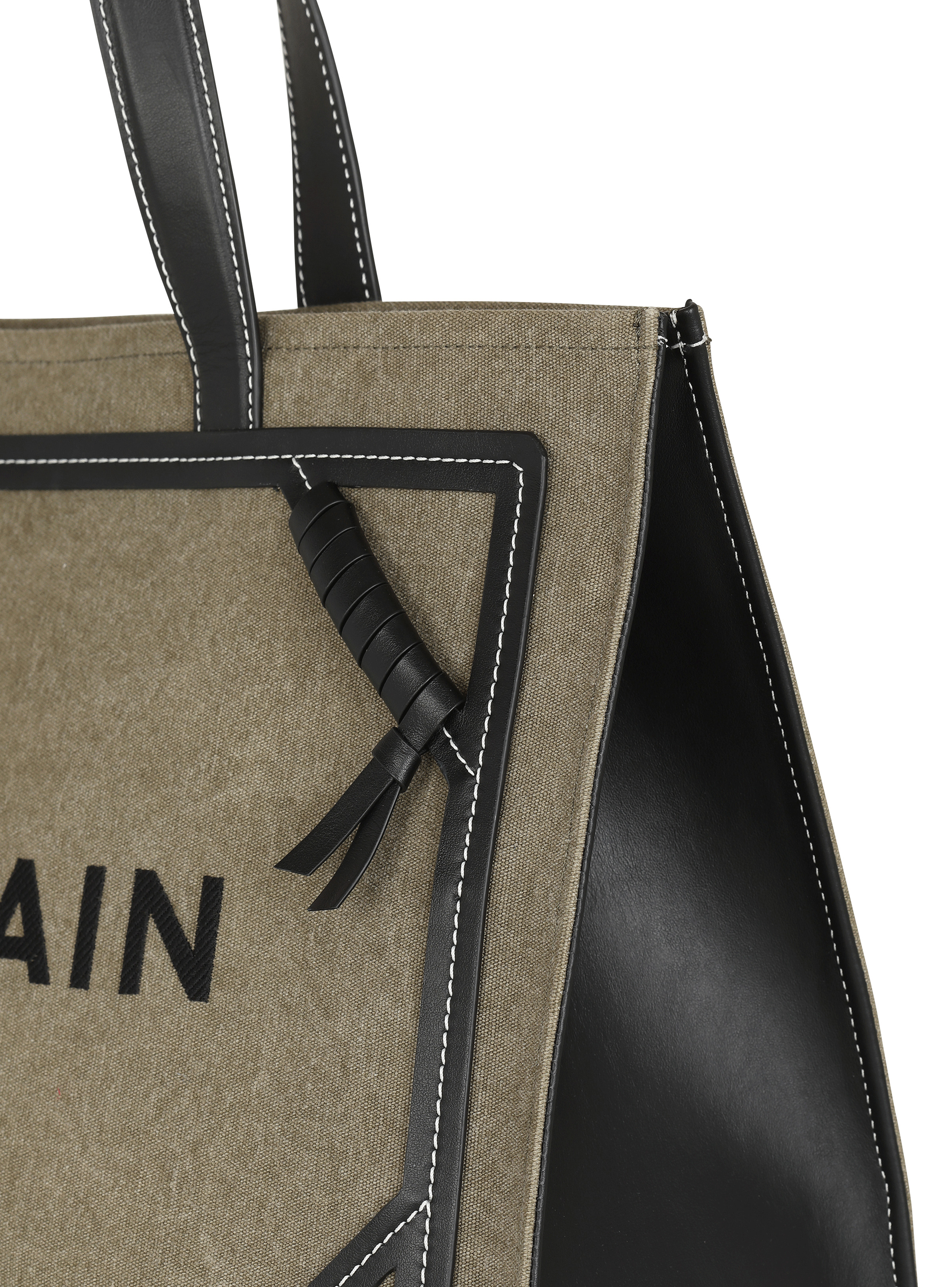 B-Army 42 canvas tote bag with leather details - 5
