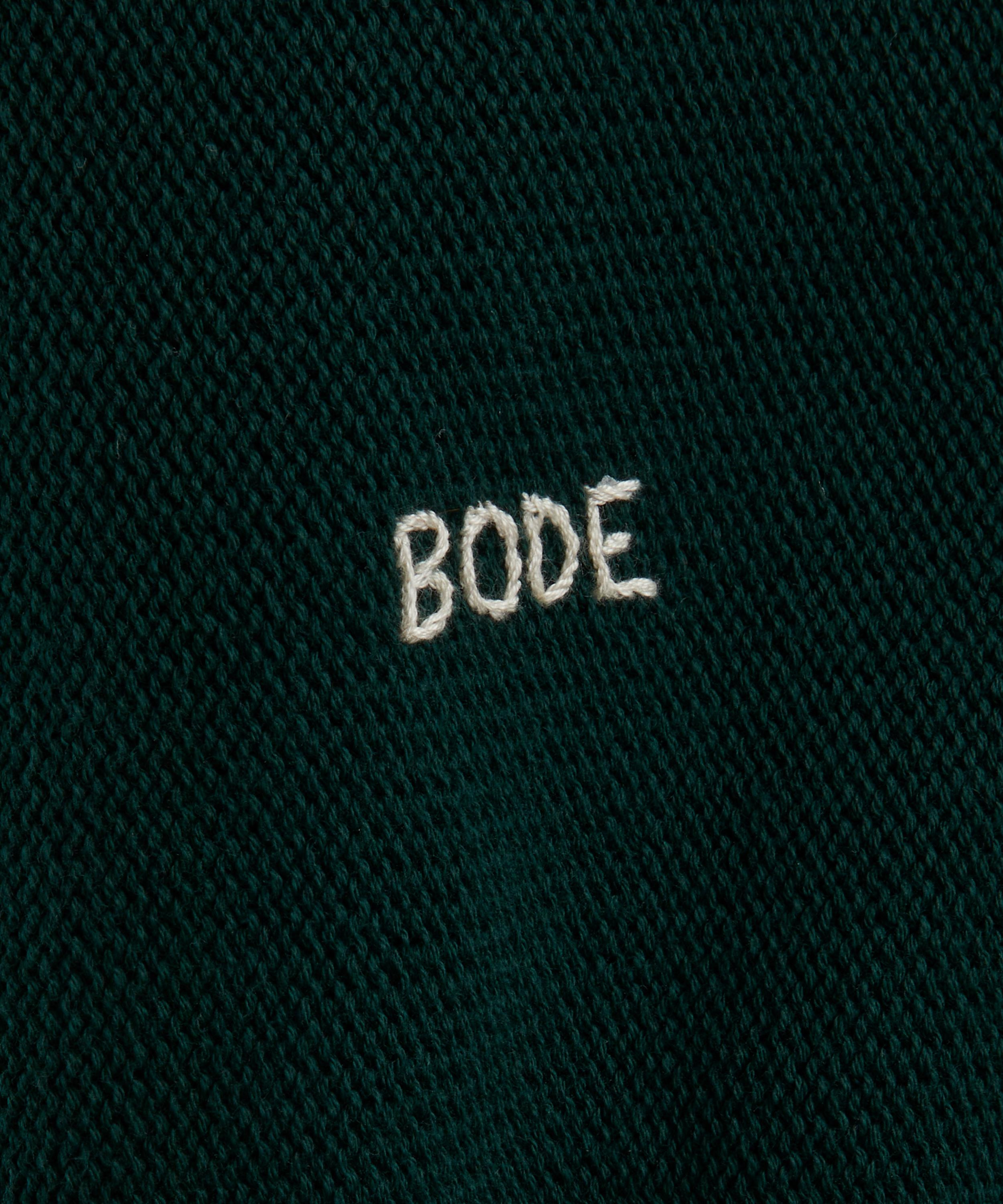 Dark Green Double-Breasted Cardigan - 5