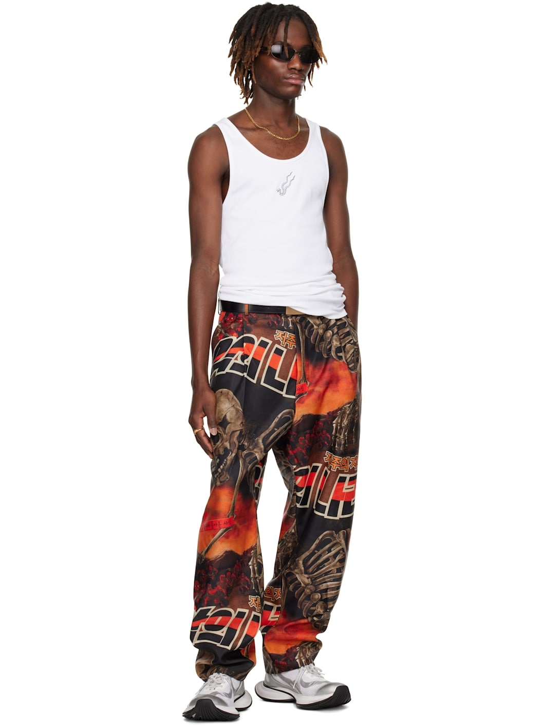 Black & Orange Junkyard Trousers - 5