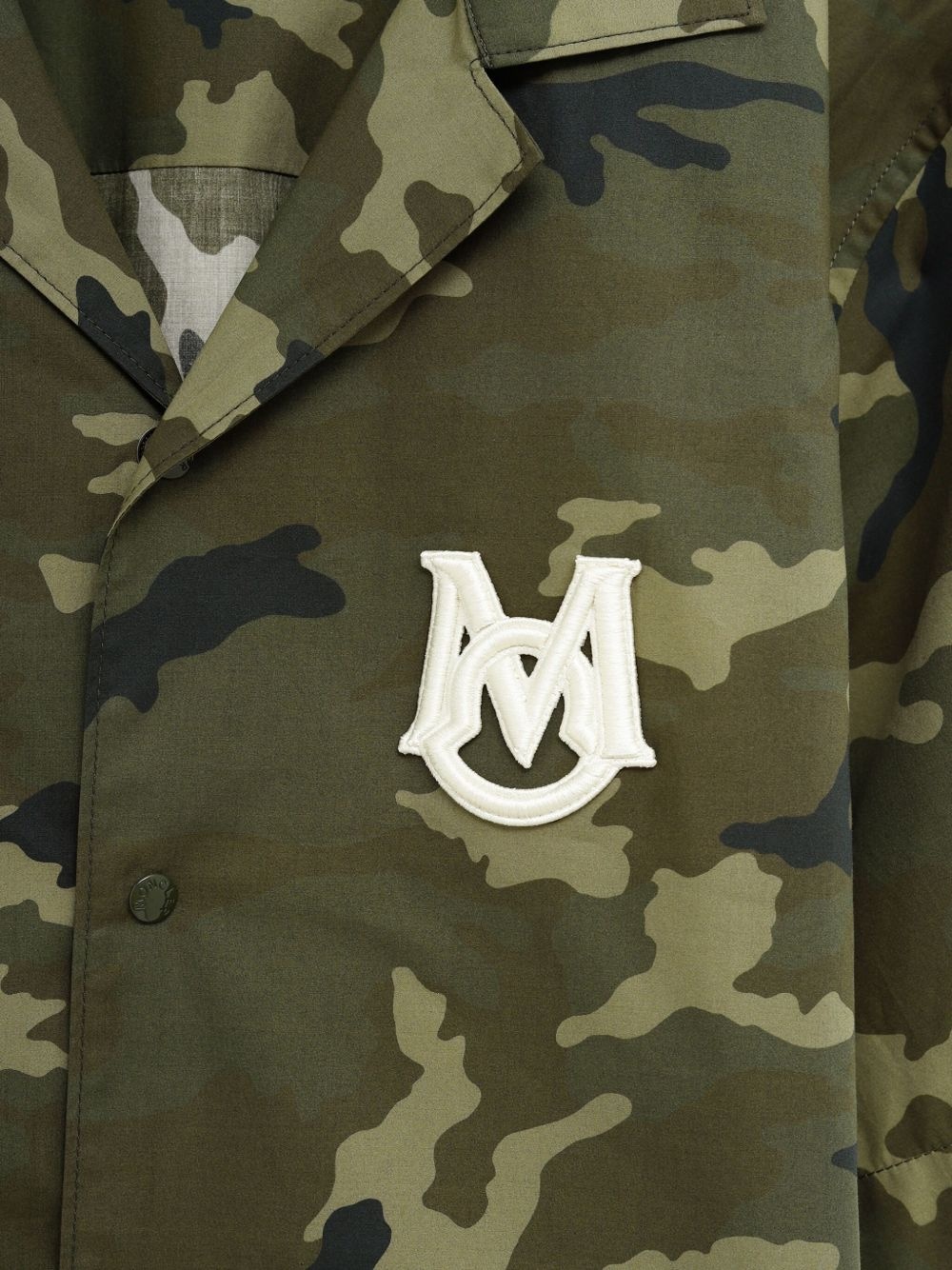 logo-patch camouflage shirt - 3