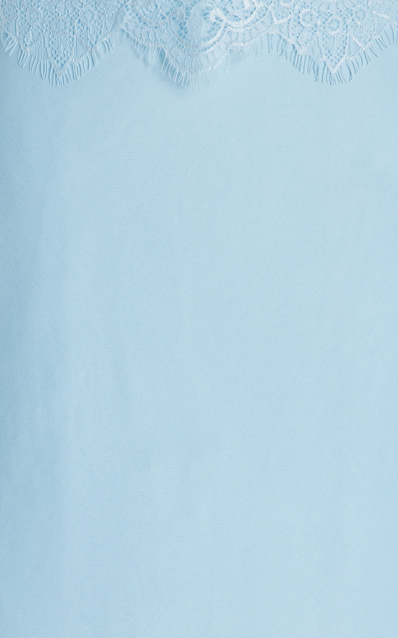 Exclusive Visions Lace-Trimmed Satin Midi Dress blue 5