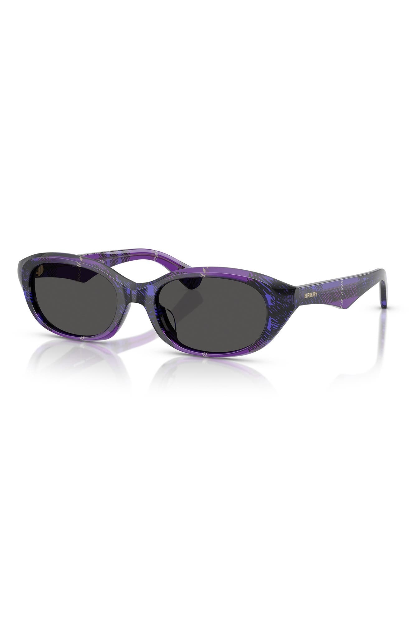 burberry 55mm Oval Sunglasses in Dark Grey at Nordstrom - 2