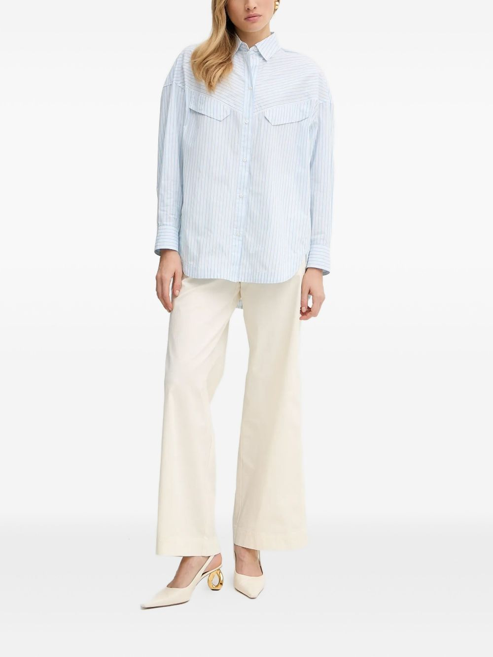 pocketed straight trousers - 2
