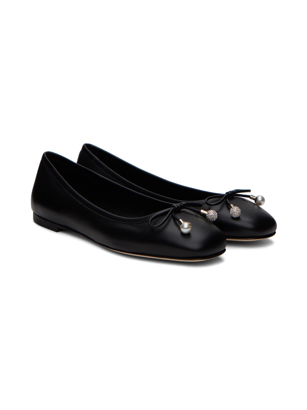 Black Elme Ballerina Flats - 4