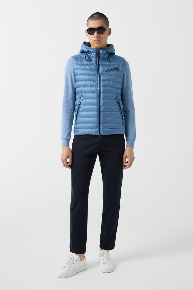 BOGNER Lonne lightweight down vest in Blue outlook