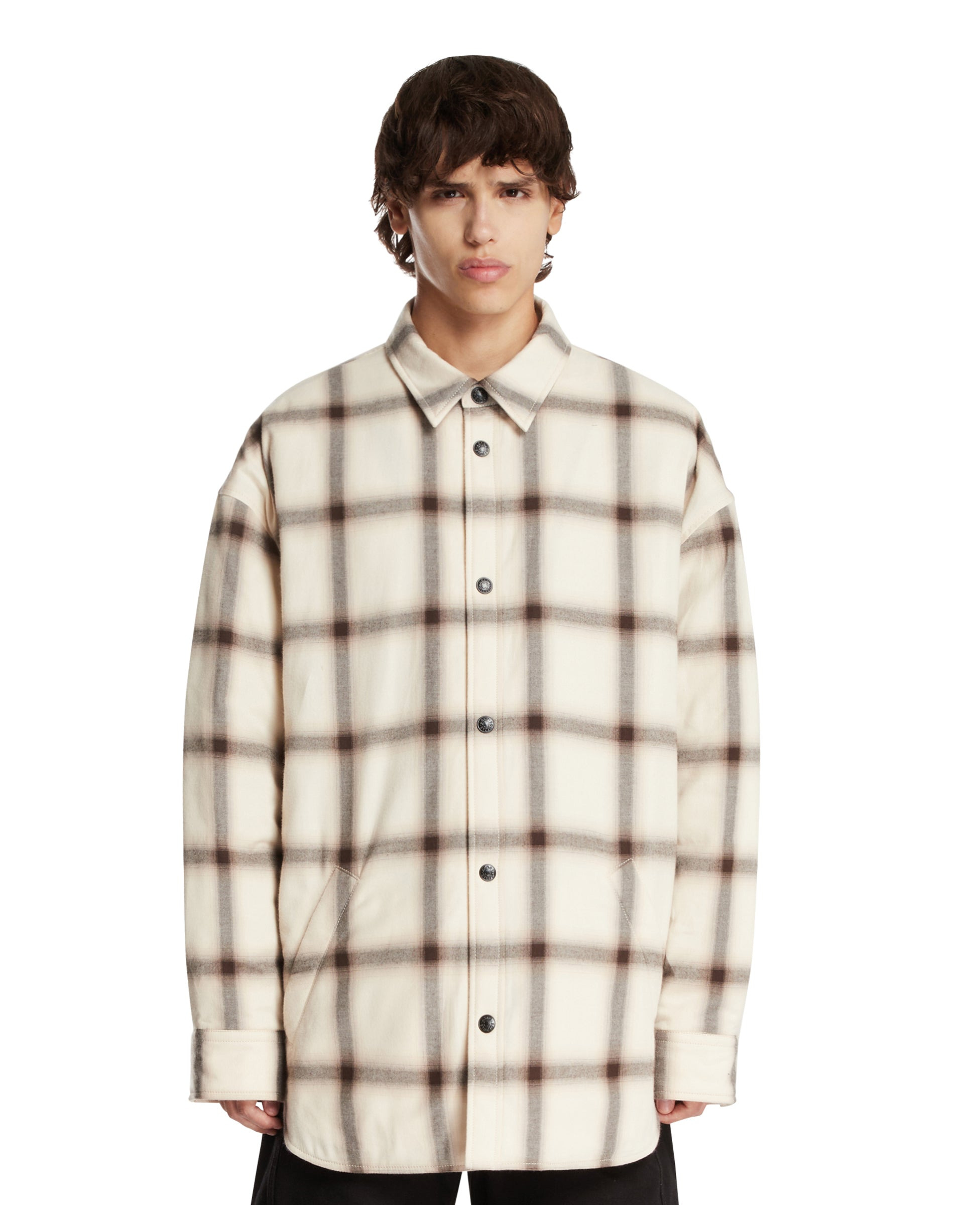 Beige Flannel Shirt - 1