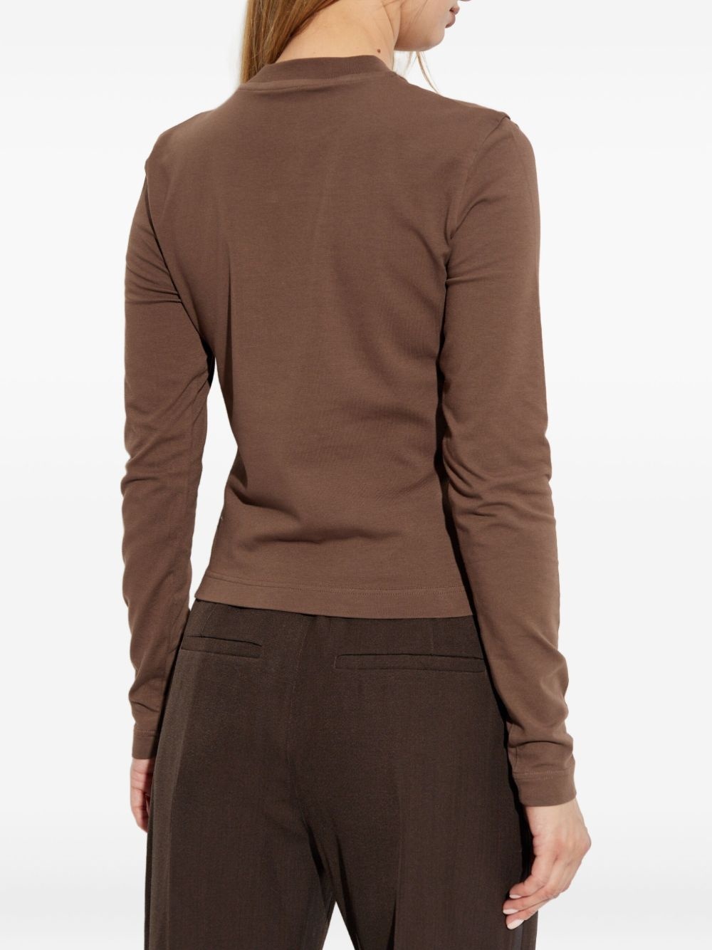 logo-tag long-sleeve T-shirt - 4