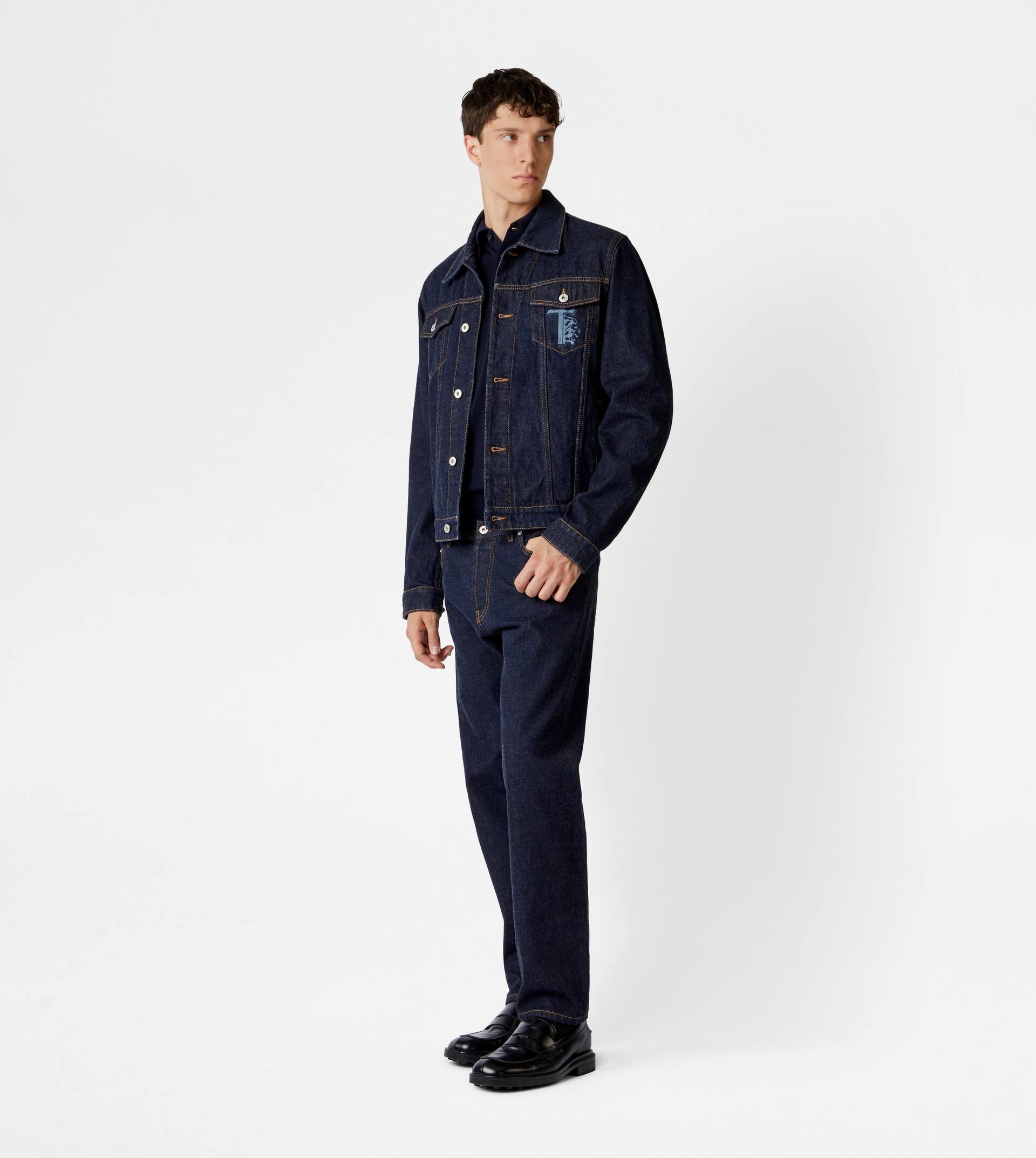 TOD'S TRUCKER JACKET - BLUE - 4