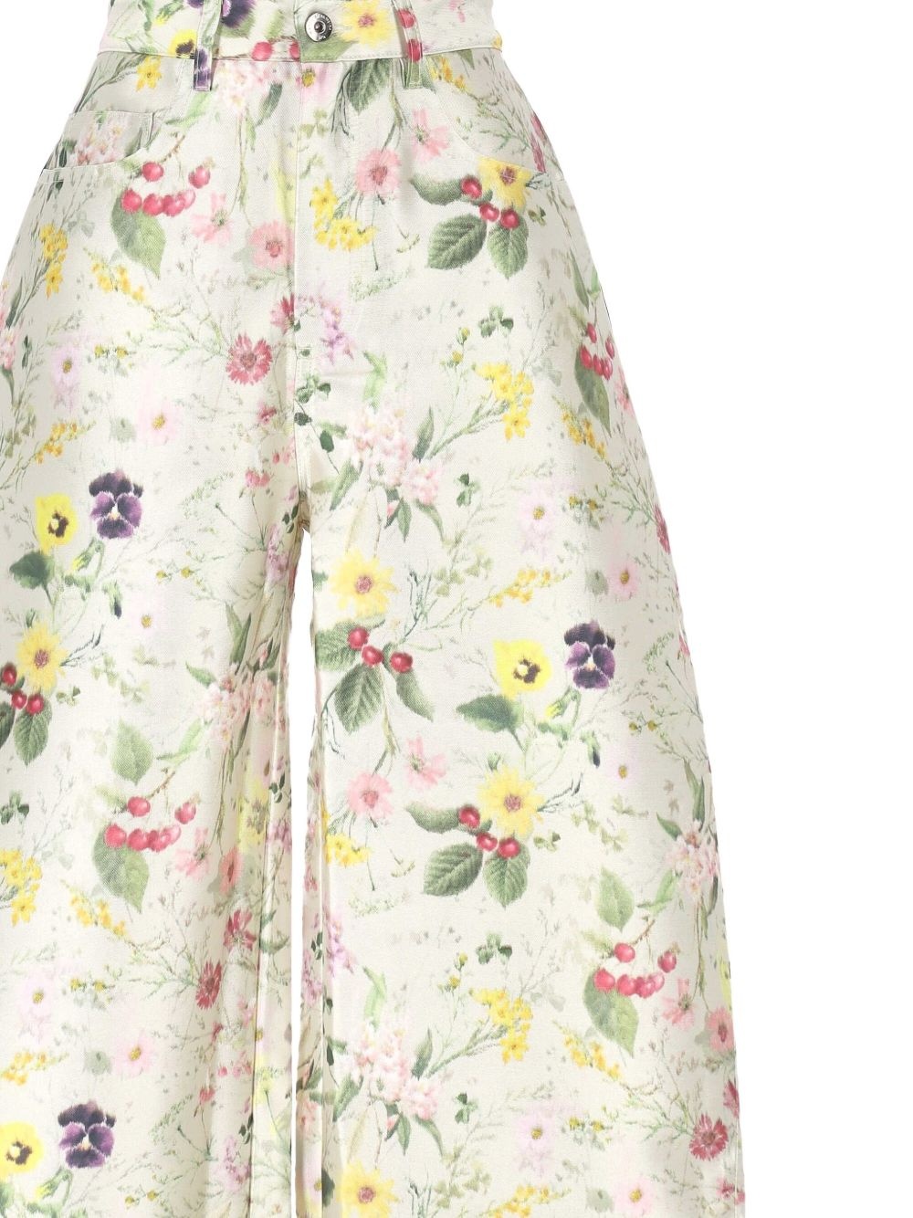floral-print trousers - 3