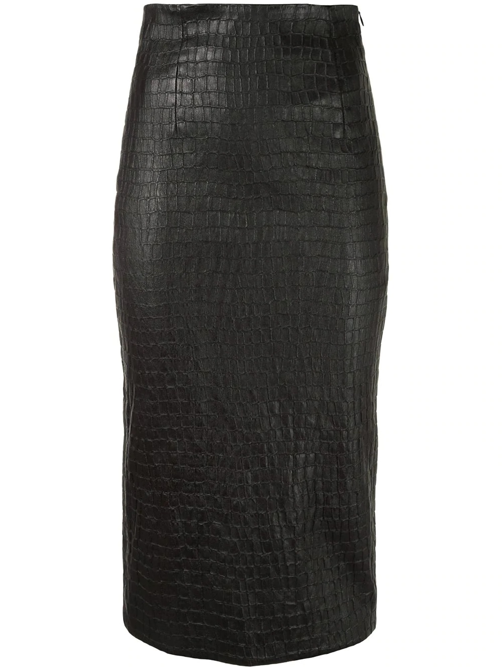 crocodile effect pencil skirt - 1