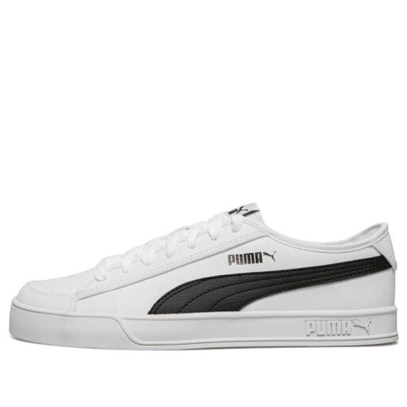 PUMA 스매쉬 v2 Vulc SL '화이트 블랙'367308-02 - 1