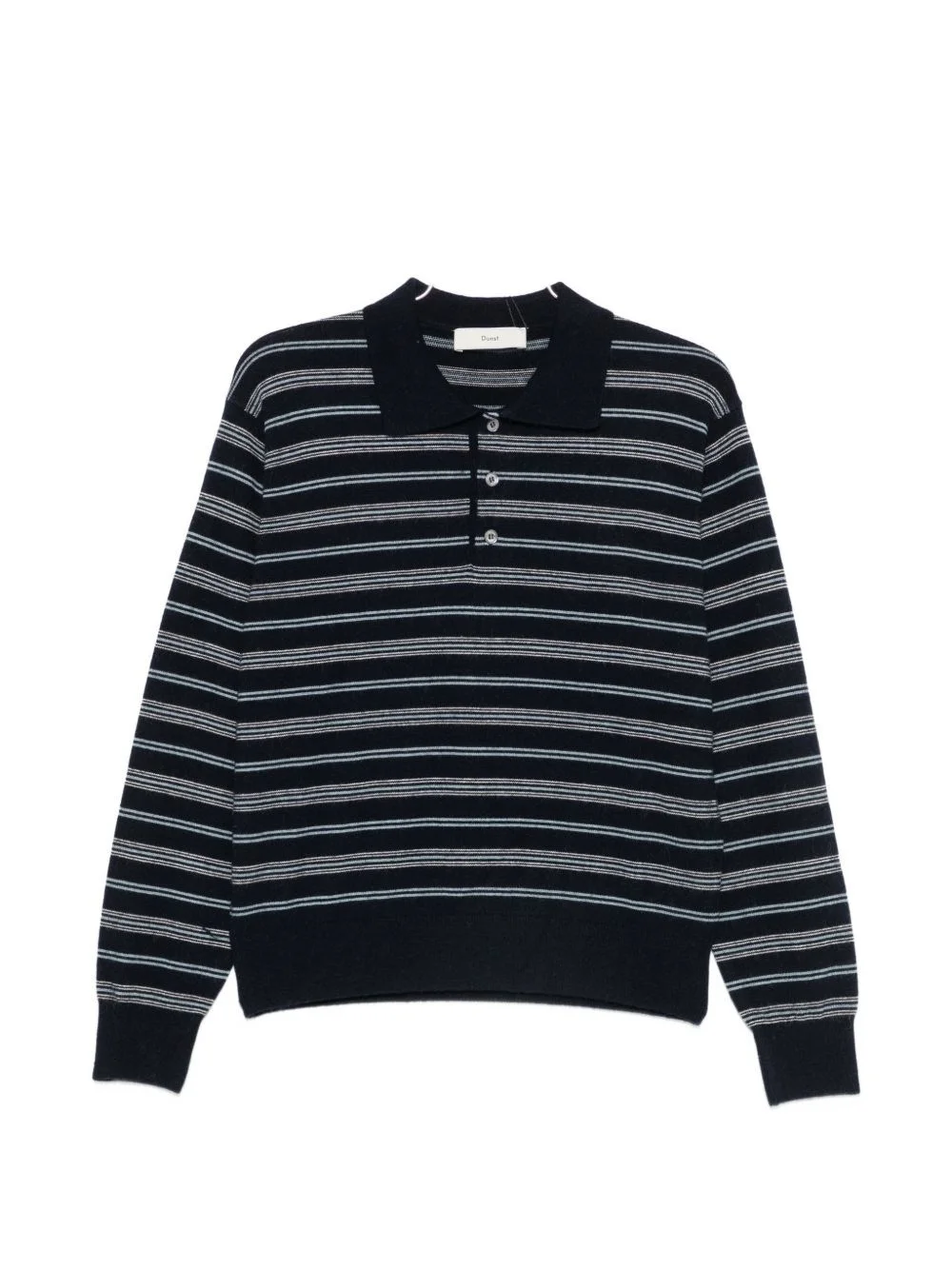 Wool blend striped polo shirt - 1