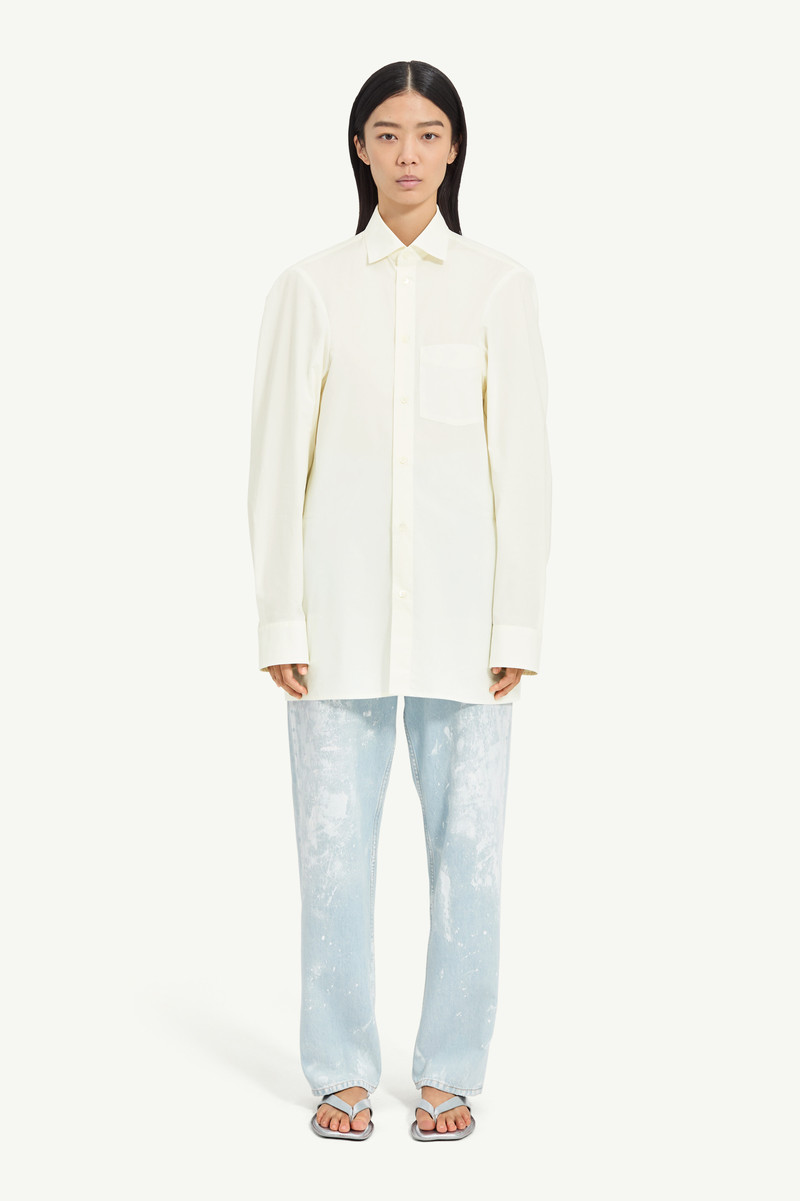 Flattened Cotton Poplin Shirt 1