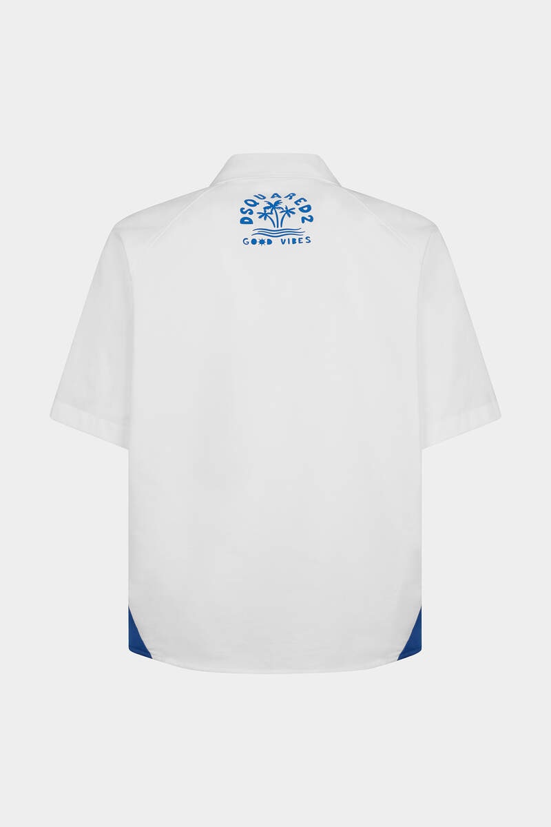 SPORTY WAVES NOTCH COLLAR SHIRT - 2